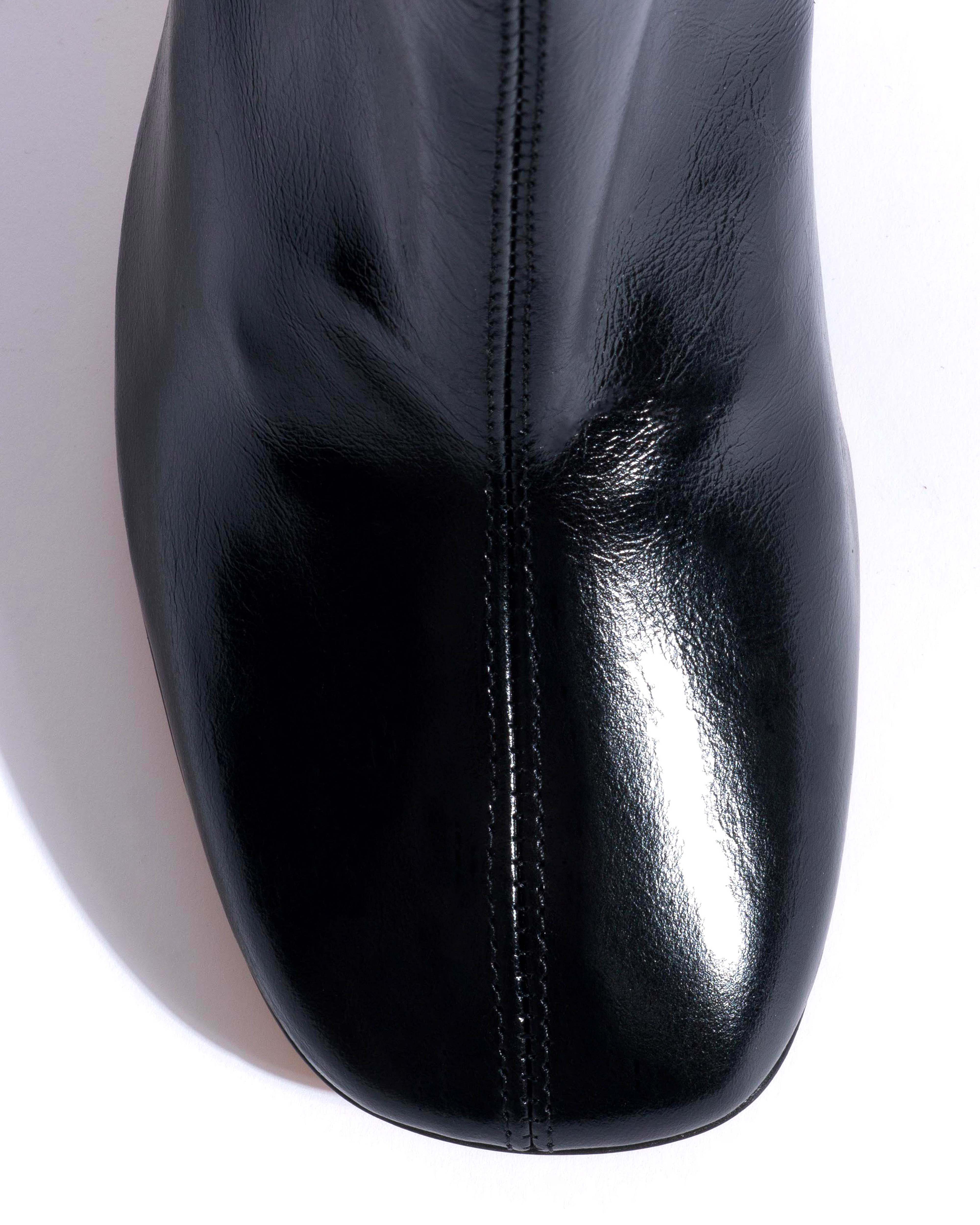 Adriana 80 Crinkled polished goat Black - Image 5