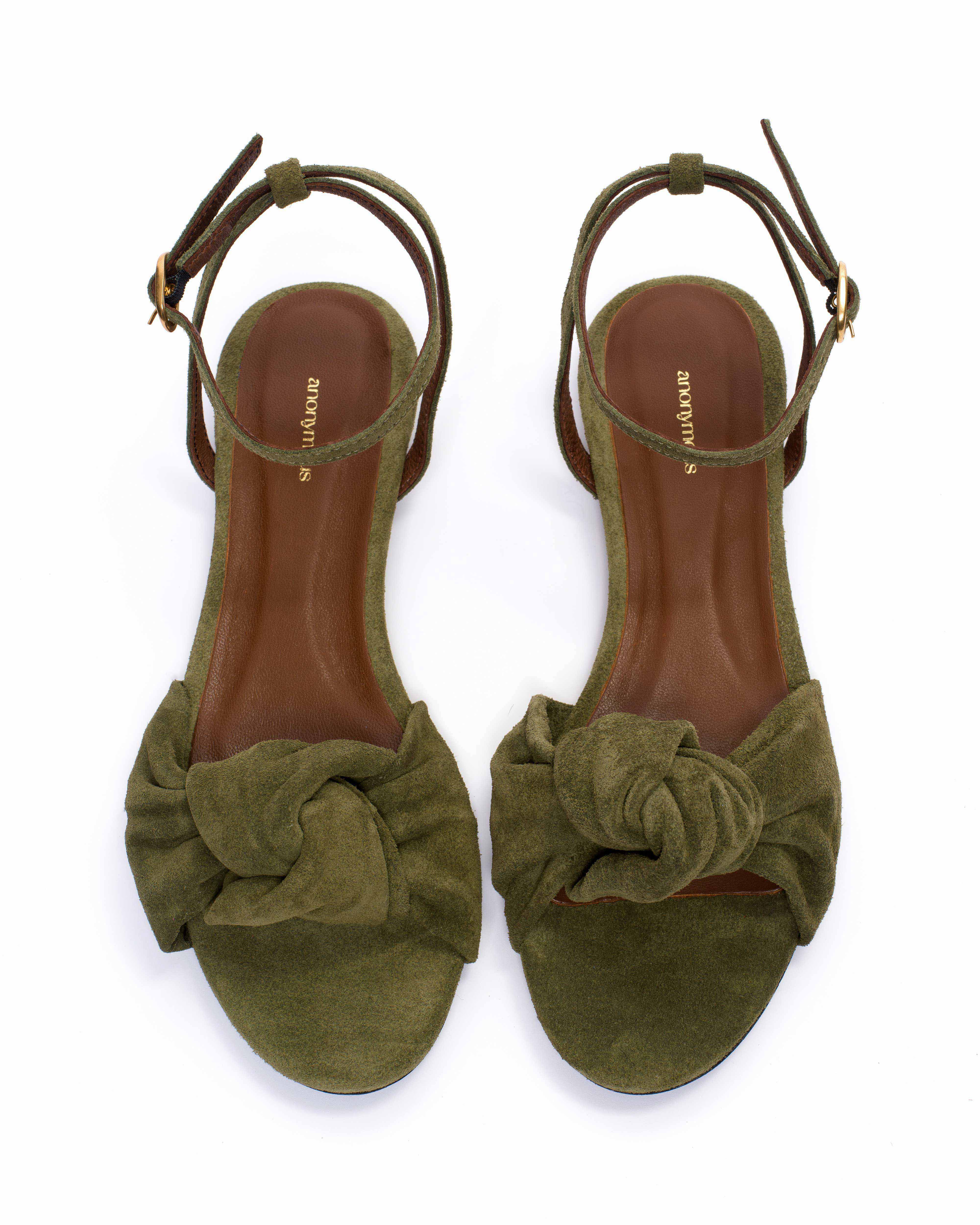Aliza 10 Calf suede Olive green - Image 3