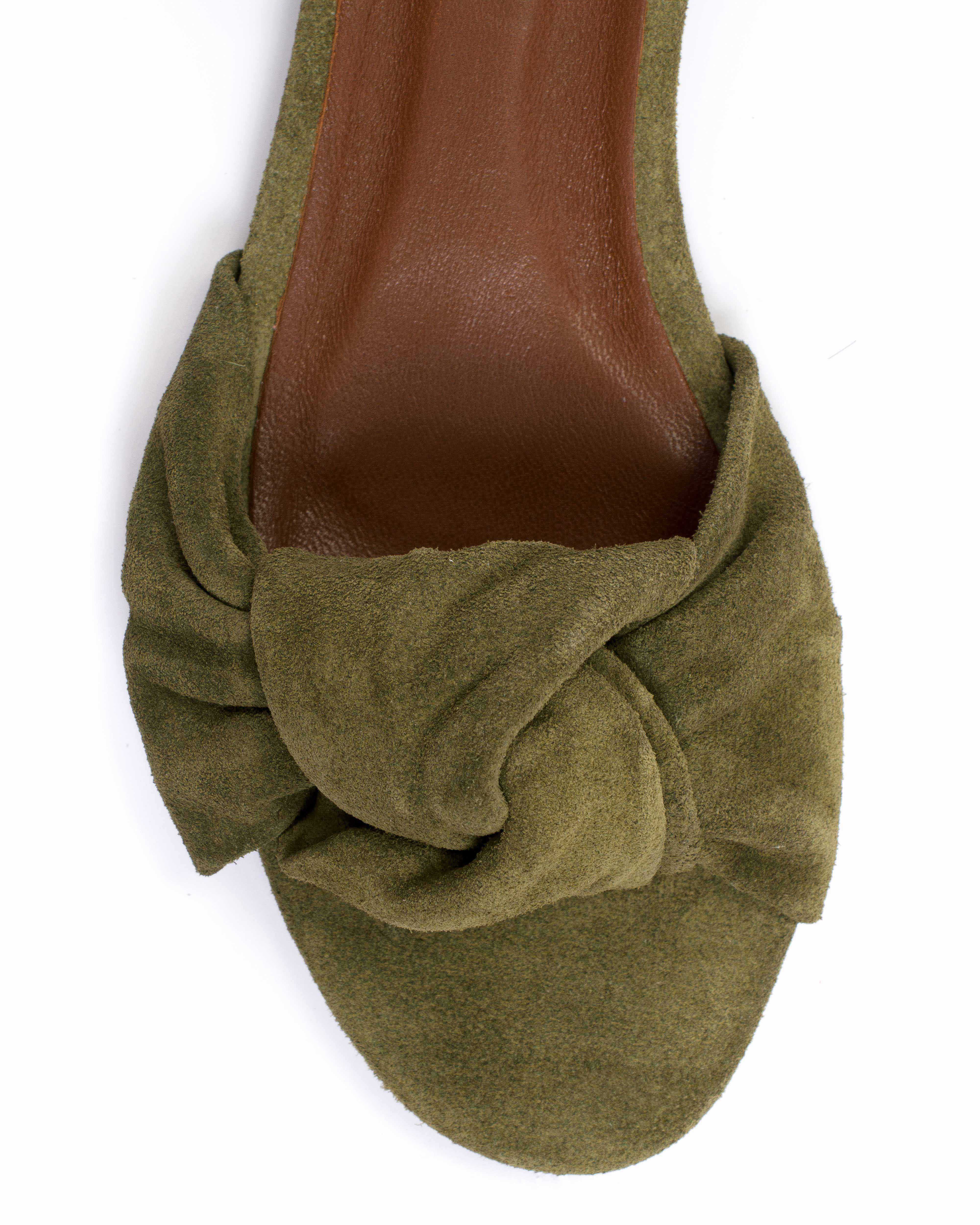 Aliza 10 Calf suede Olive green - Image 6