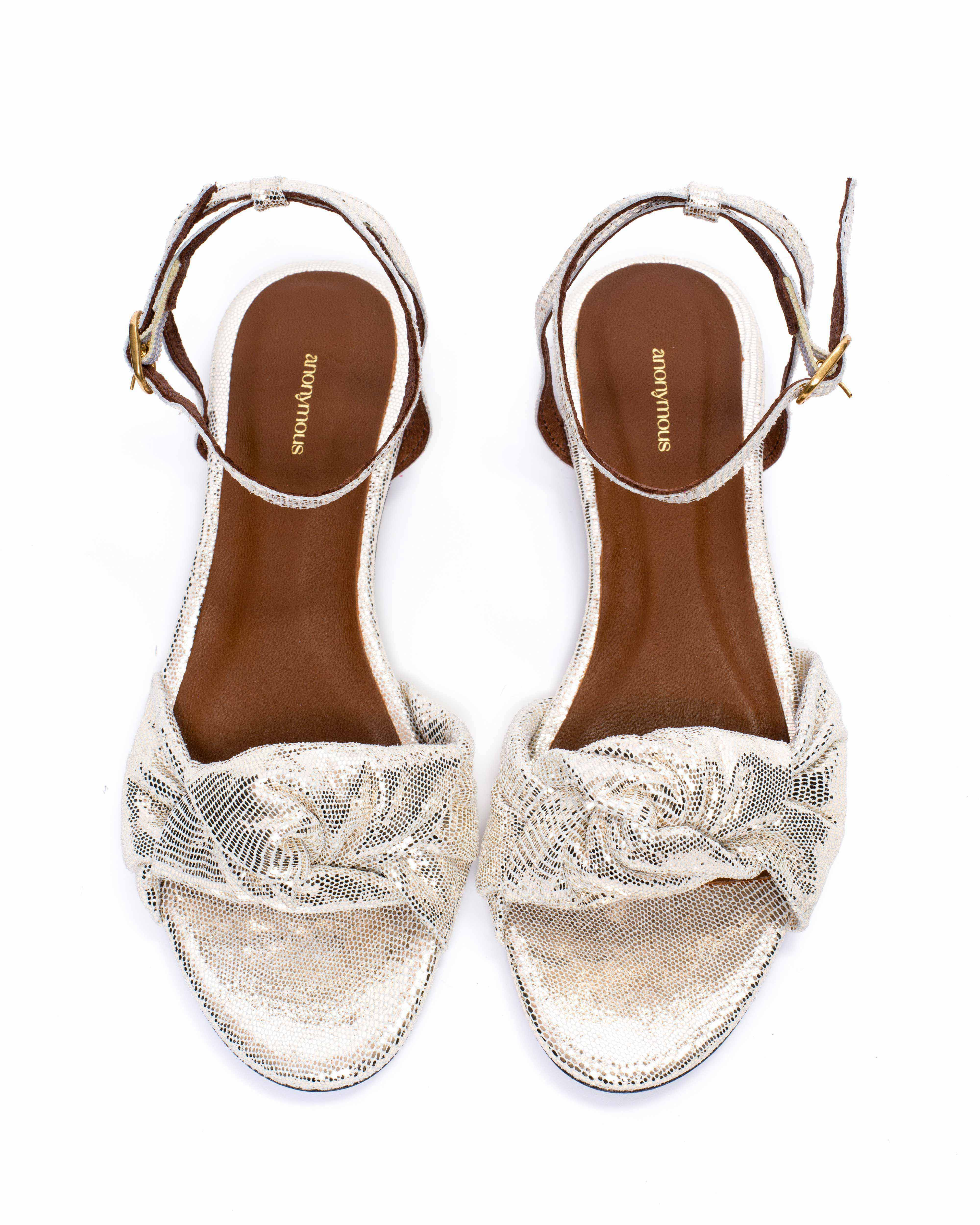 Aliza 10 Lizard metallic goat Champagne - Image 3