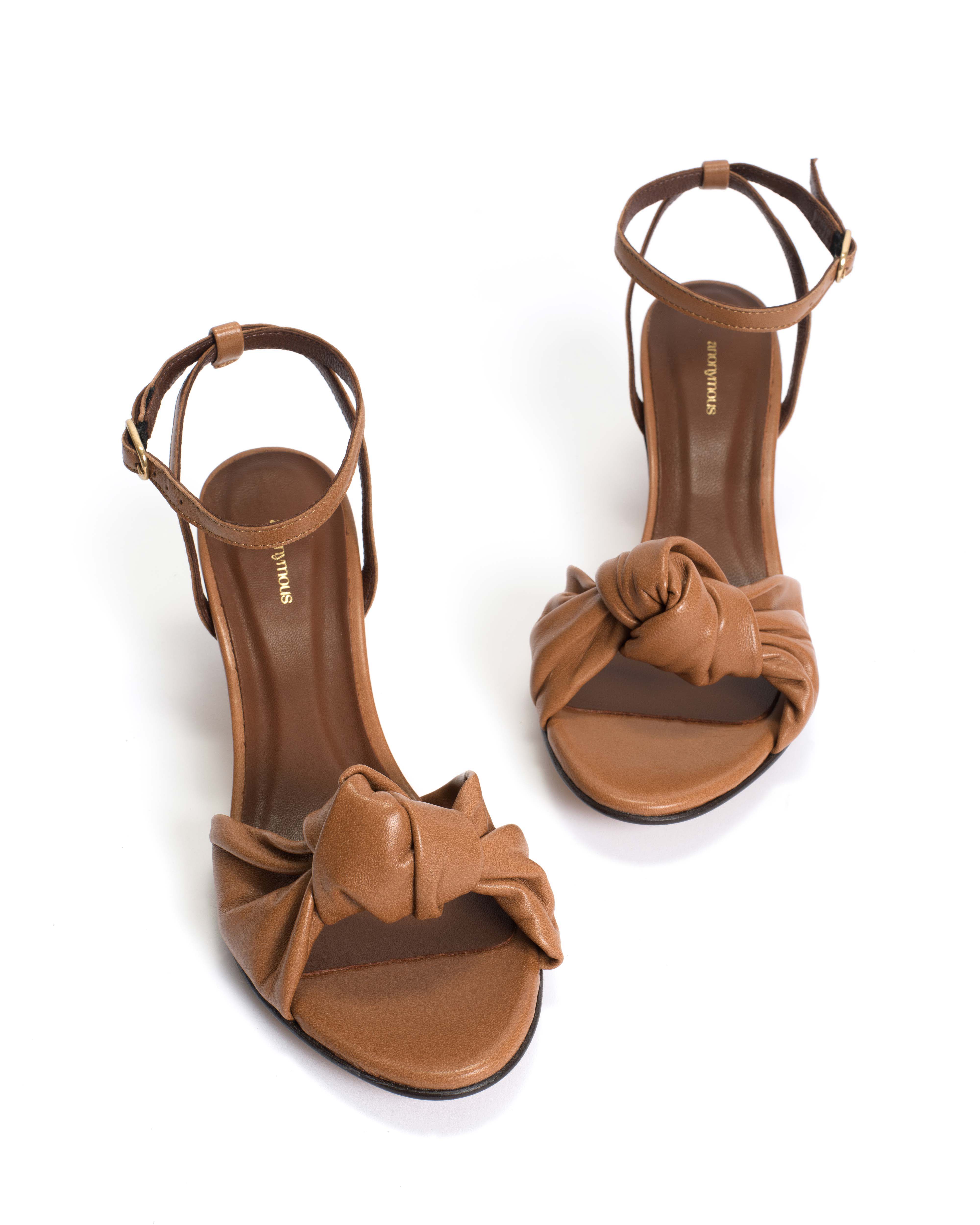 Aliza 50 stiletto Shiny lamb Caramel - Image 5