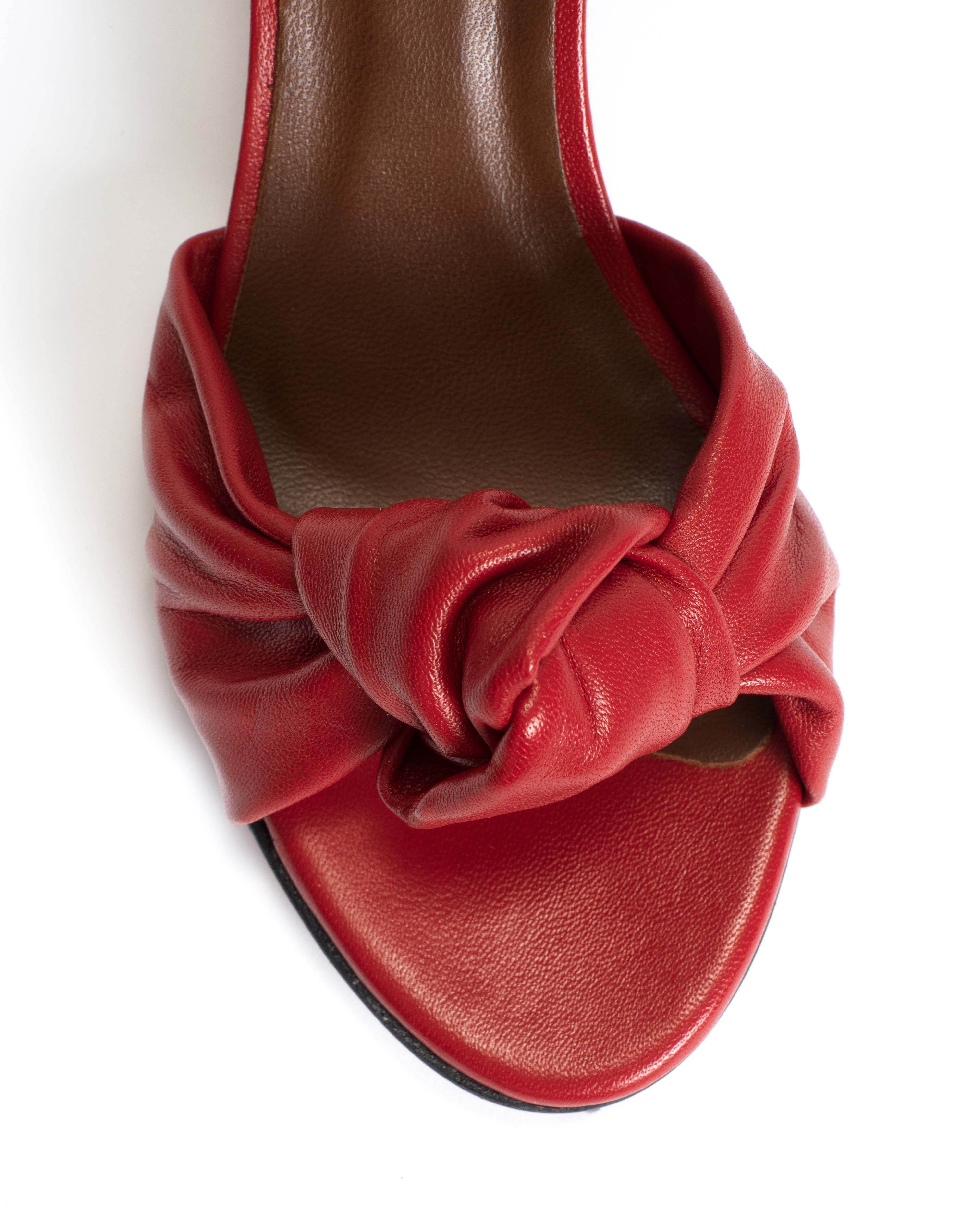 Aliza 50 stiletto Shiny lamb Ruby red - Image 6