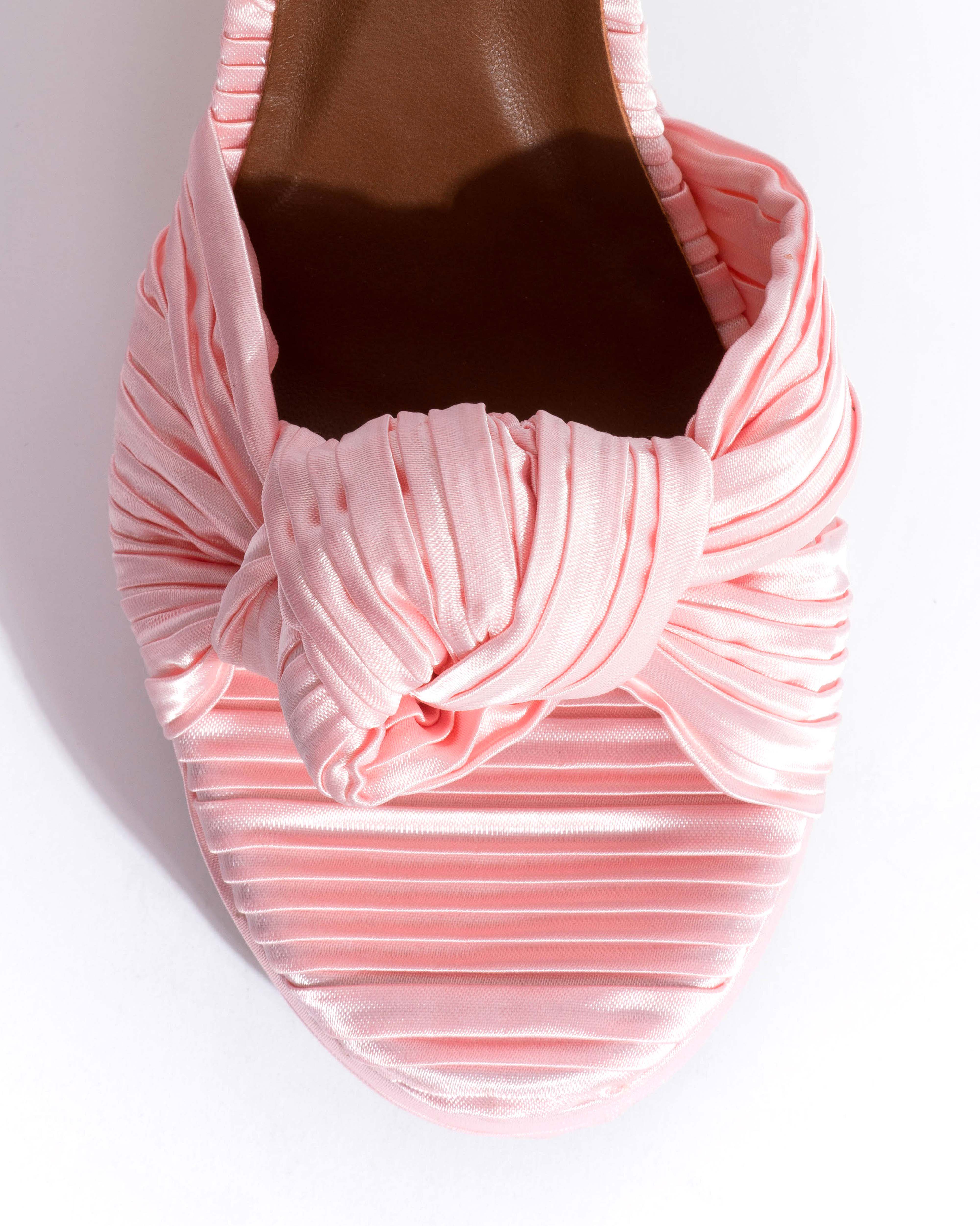 Aliza 85 platform Pleated satin Dreamy pink - Image 5