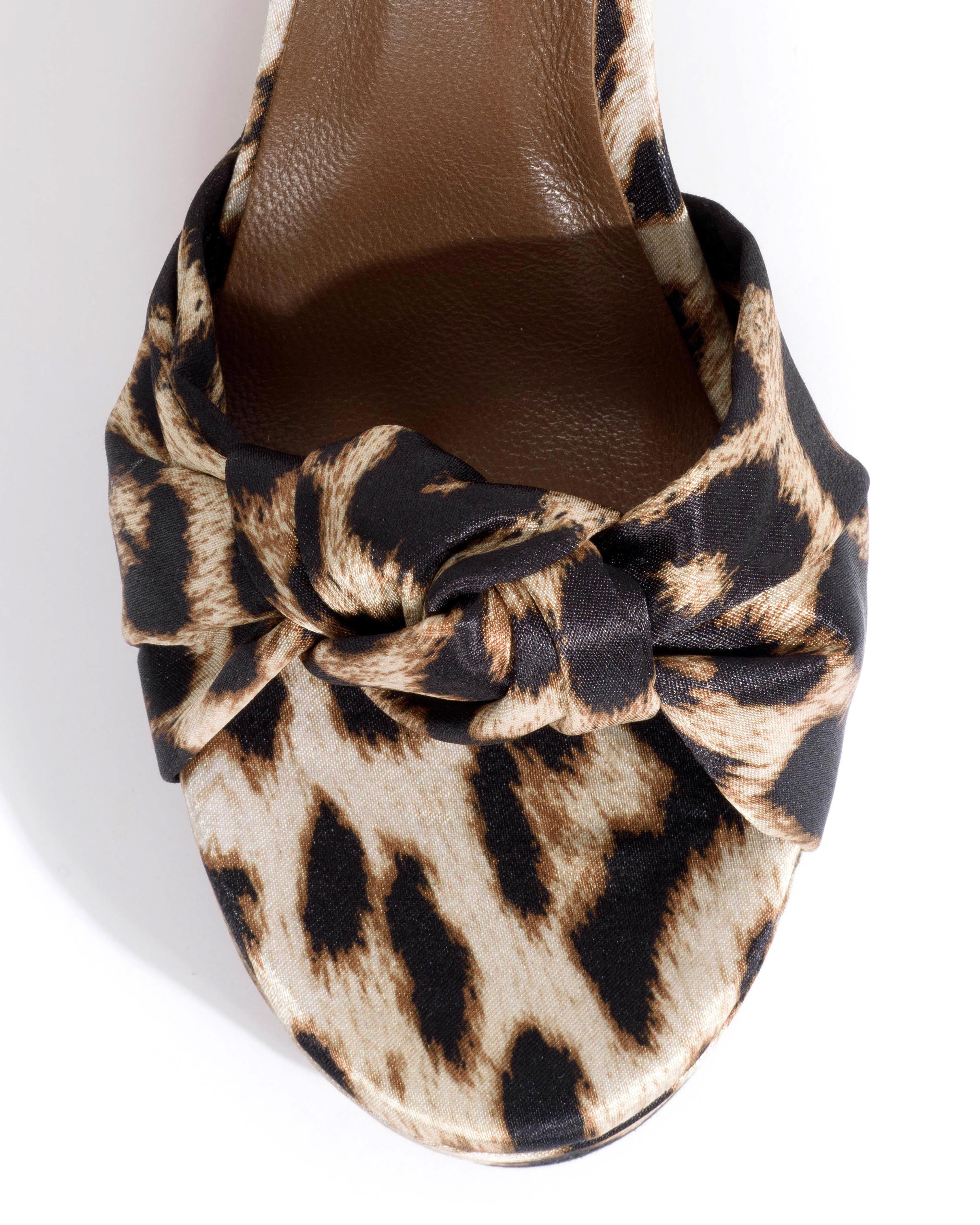 Aliza 85 platform Satin print Leopard - Image 5