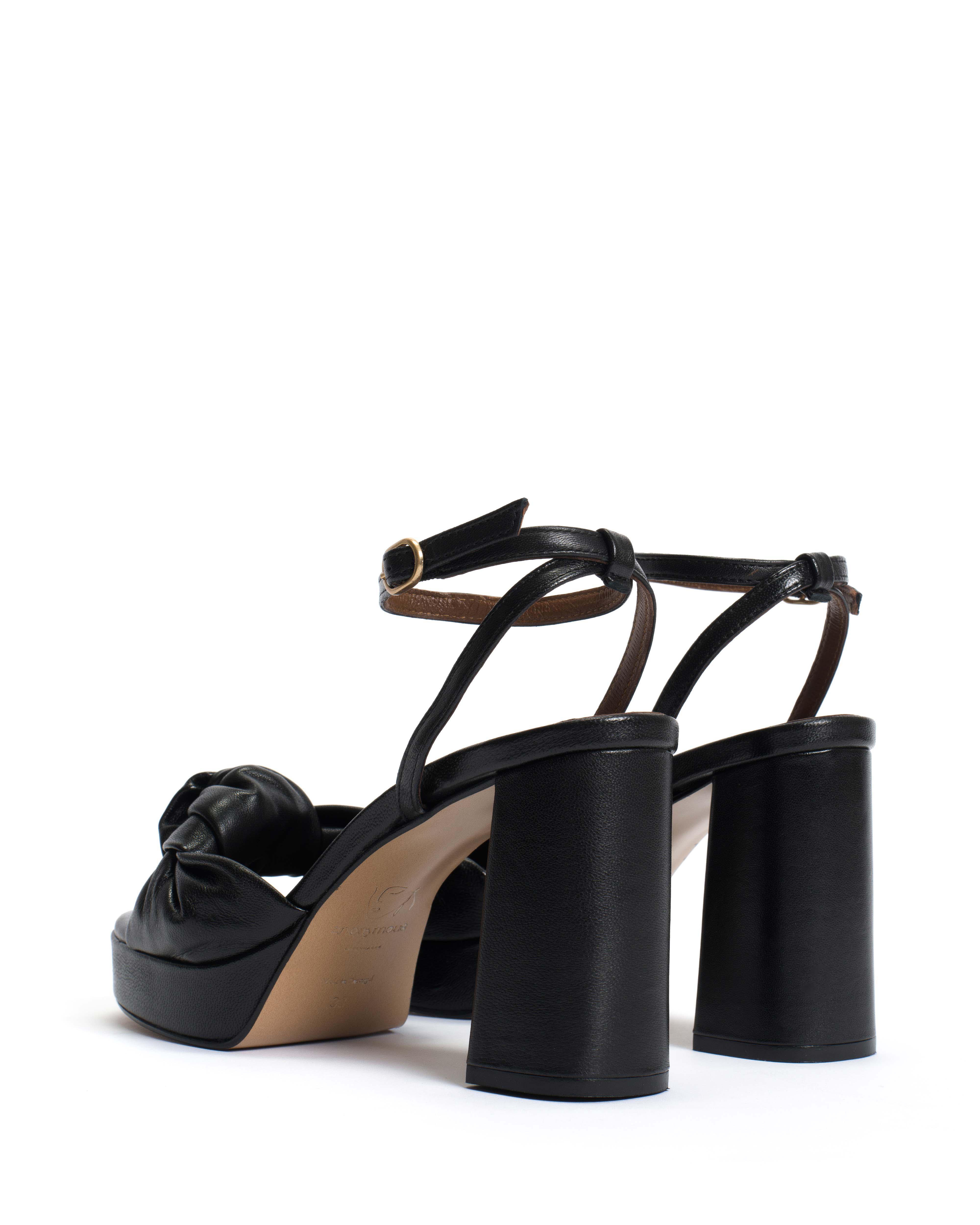 Aliza 85 platform Shiny lamb Black - Image 4