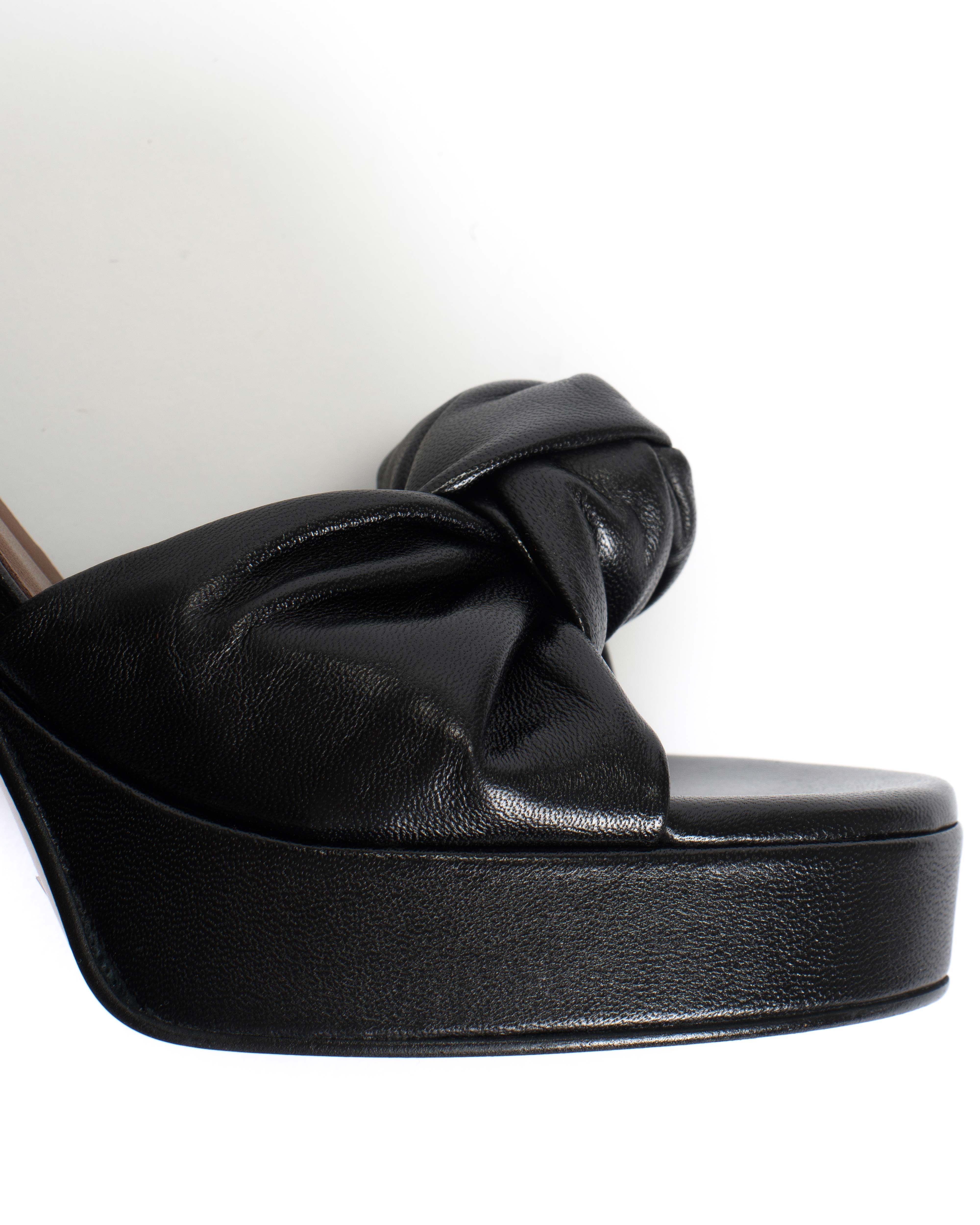 Aliza 85 platform Shiny lamb Black - Image 7