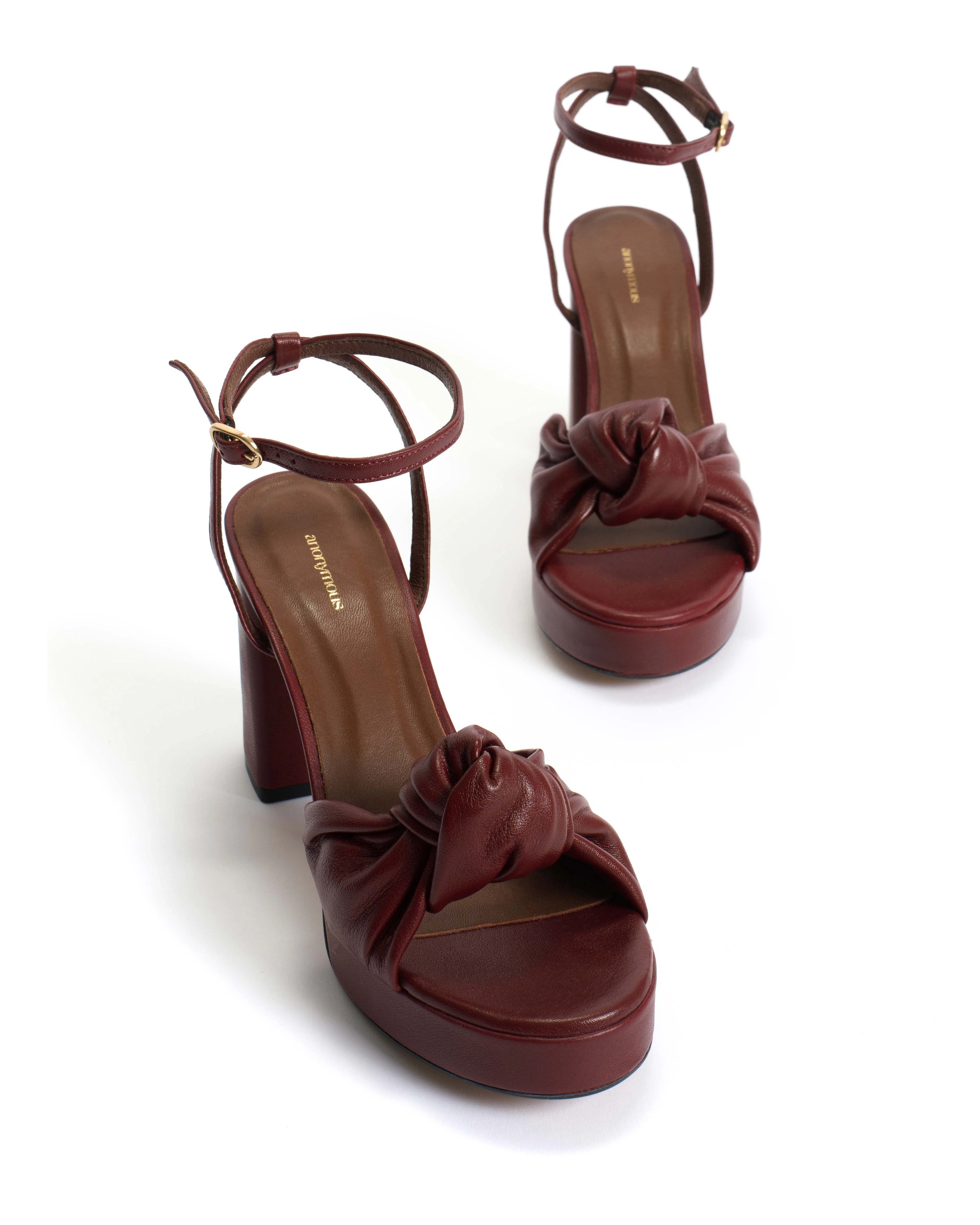 Aliza 85 platform Shiny lamb Pomegranate - Image 6
