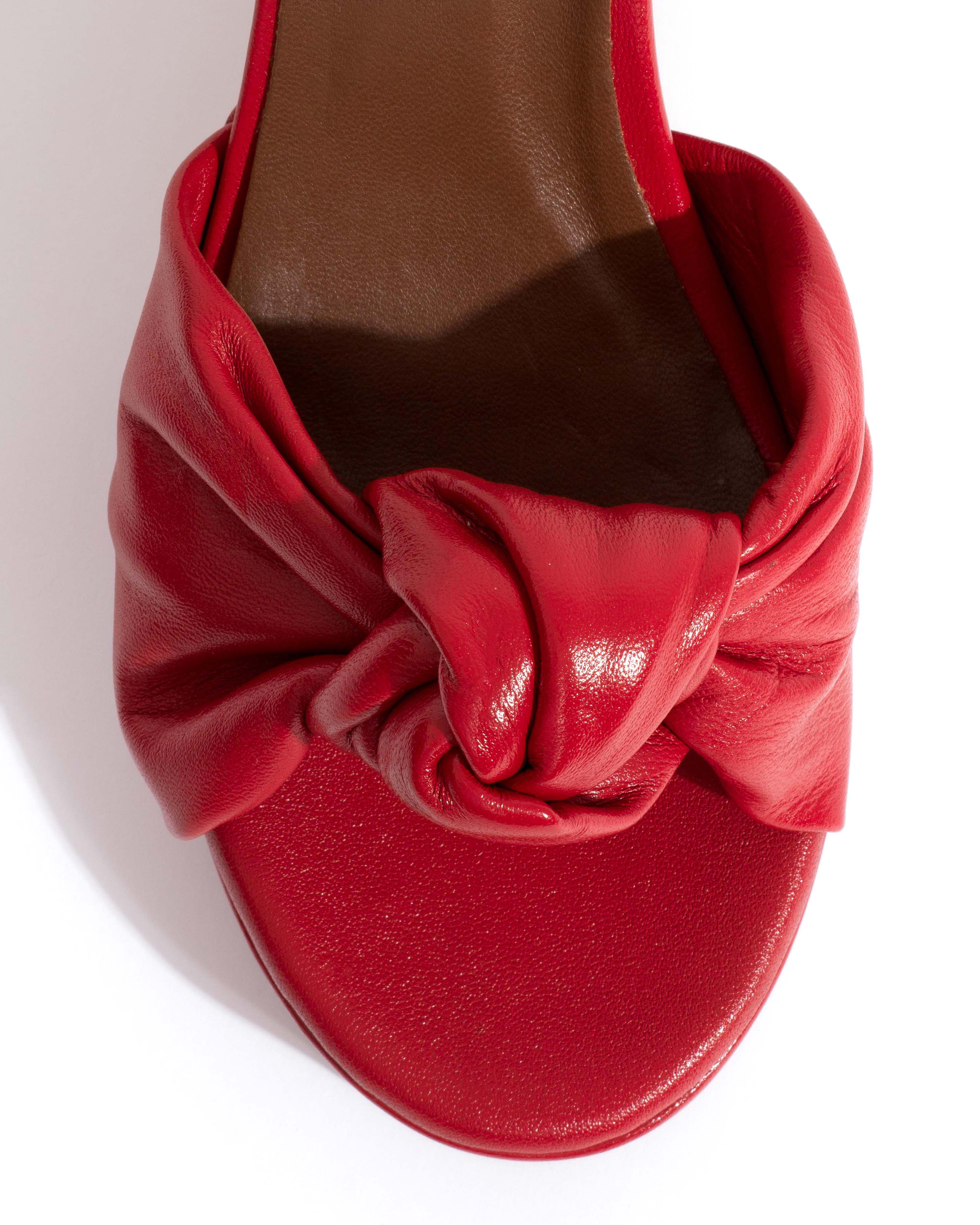 Aliza 85 platform Shiny lamb Ruby red - Image 5