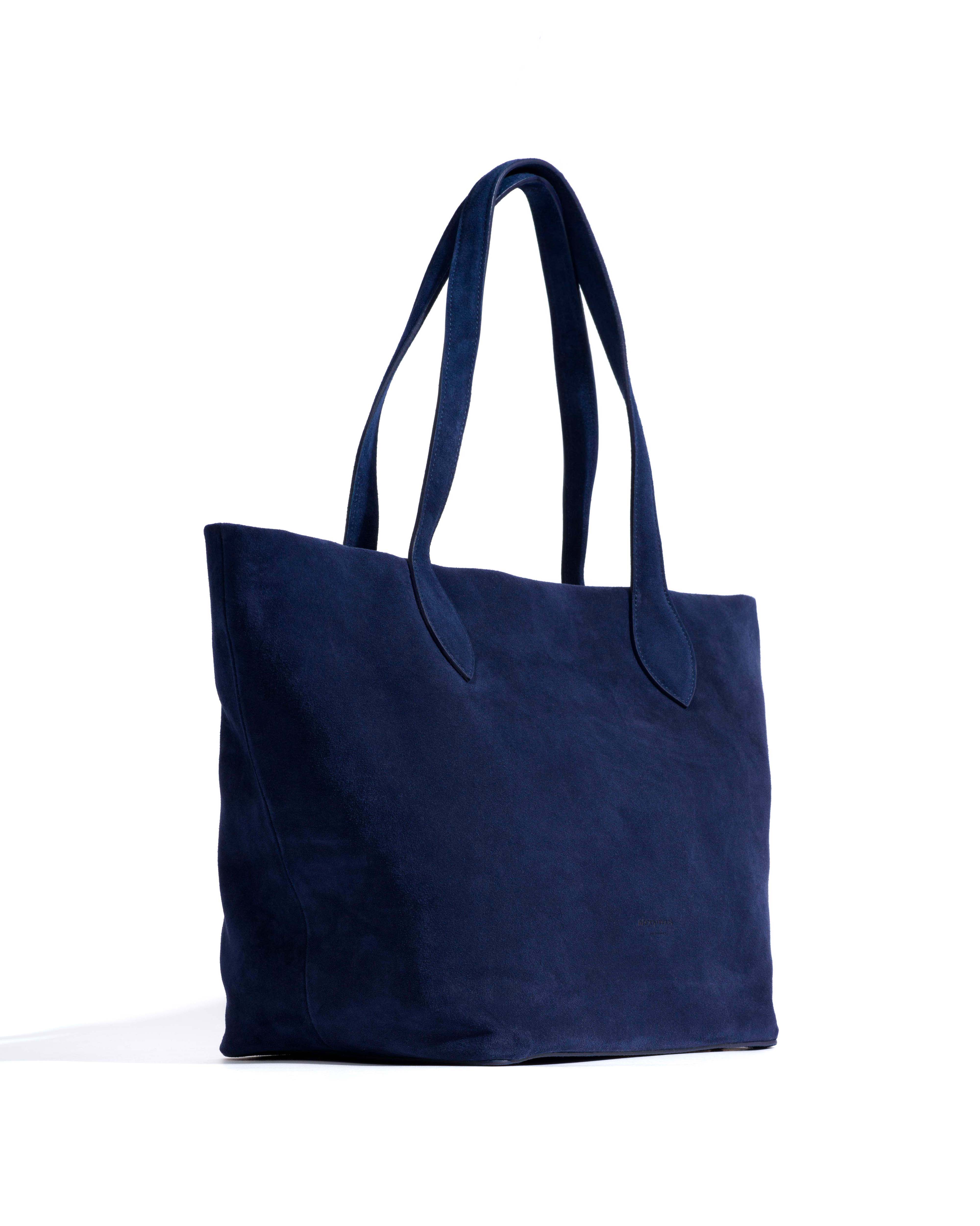 Arya carryall bag Calf suede Ink blue - Image 2
