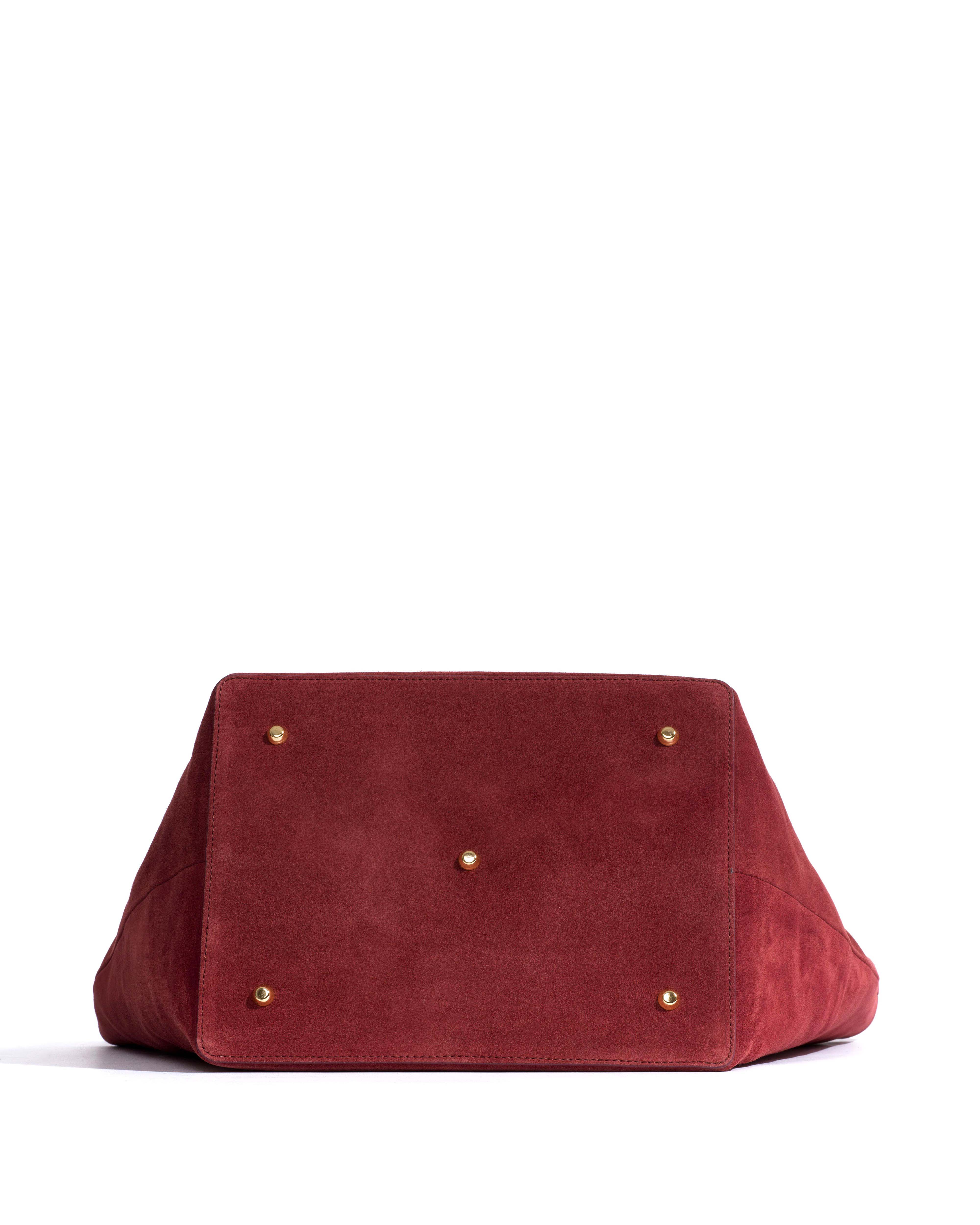 Arya carryall bag Calf suede Pomegranate - Image 3