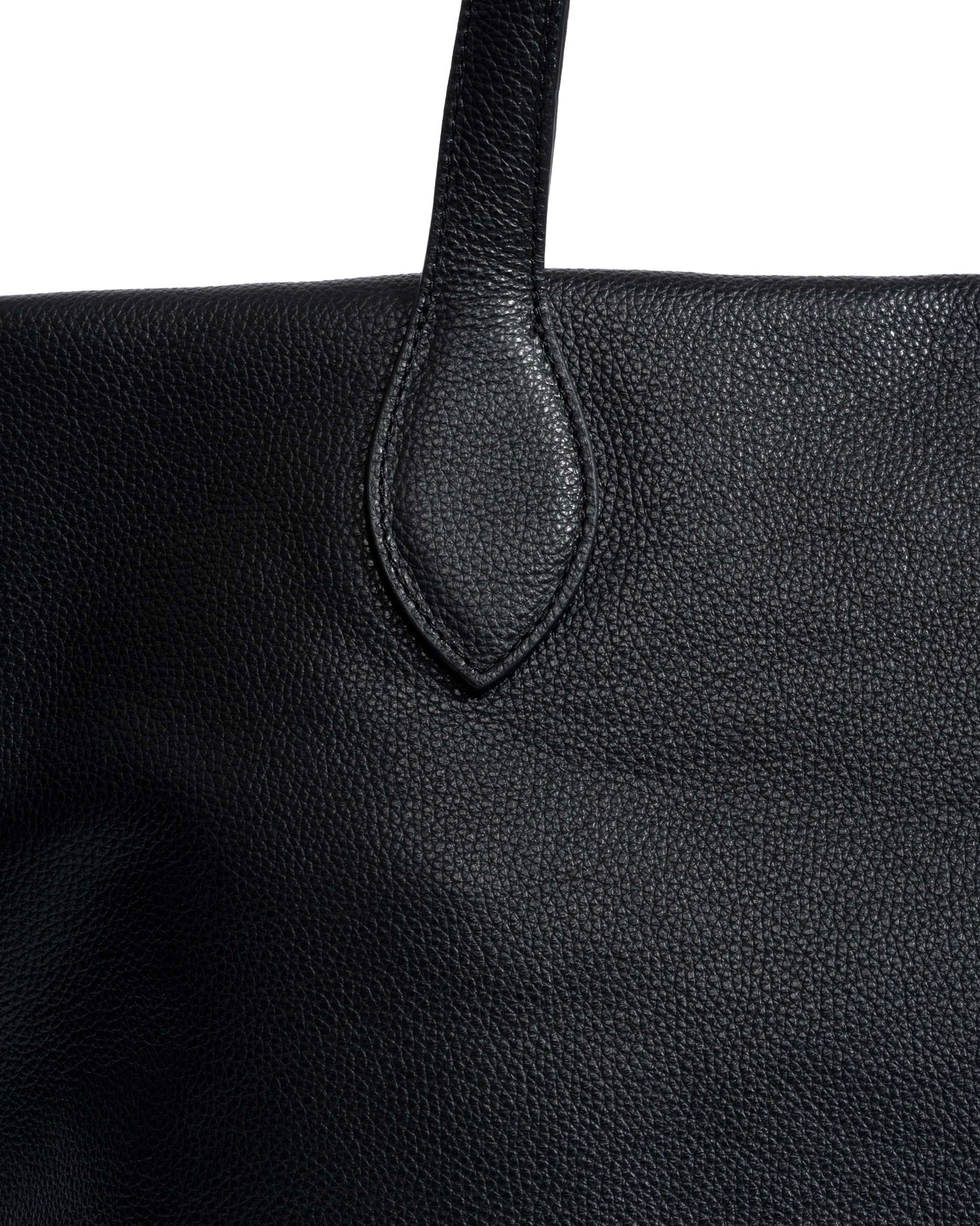 Arya carryall bag Pebbled soft calf Black - Image 5