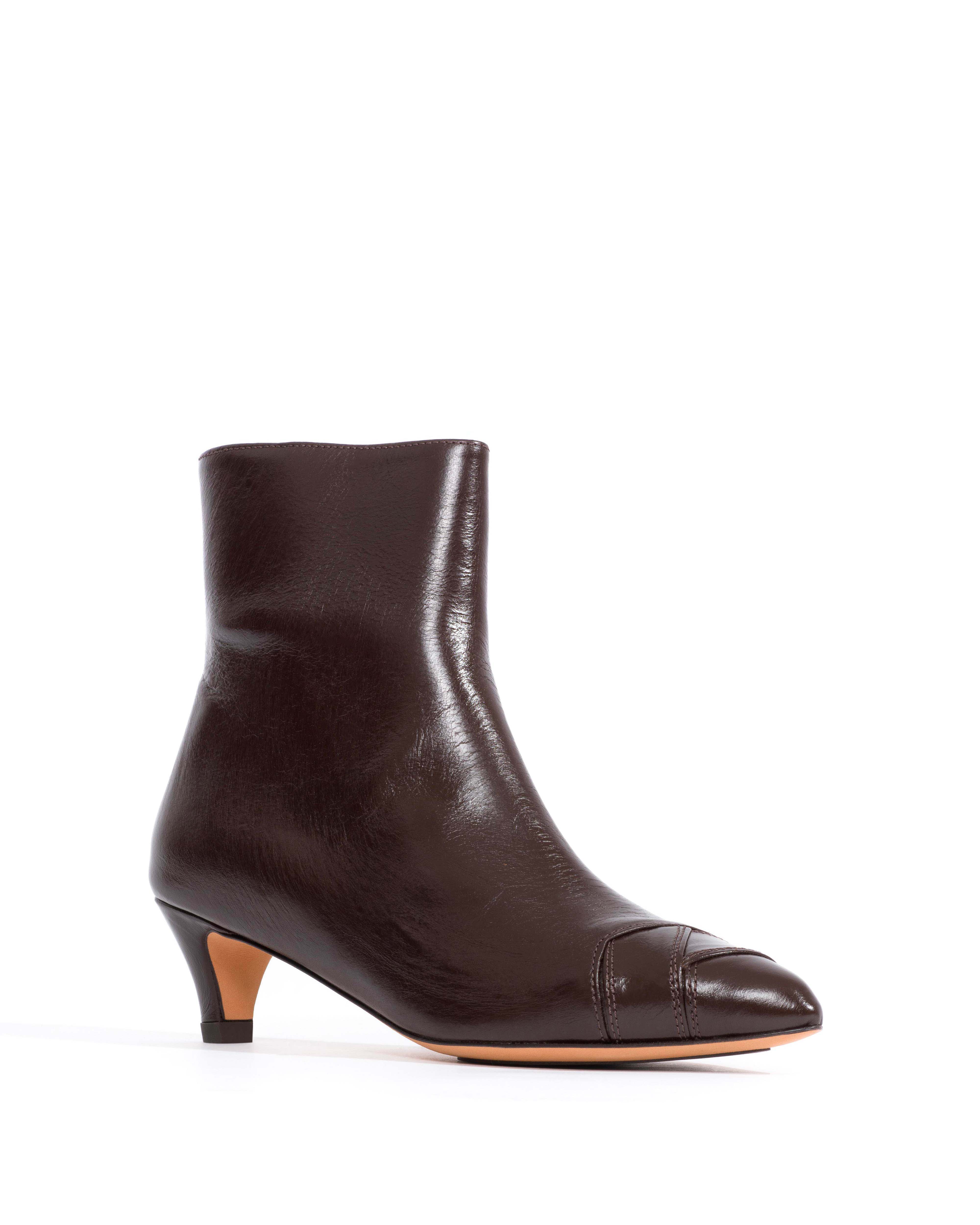 Avy 40 stiletto Crinkled soft calf Espresso brown - Image 2