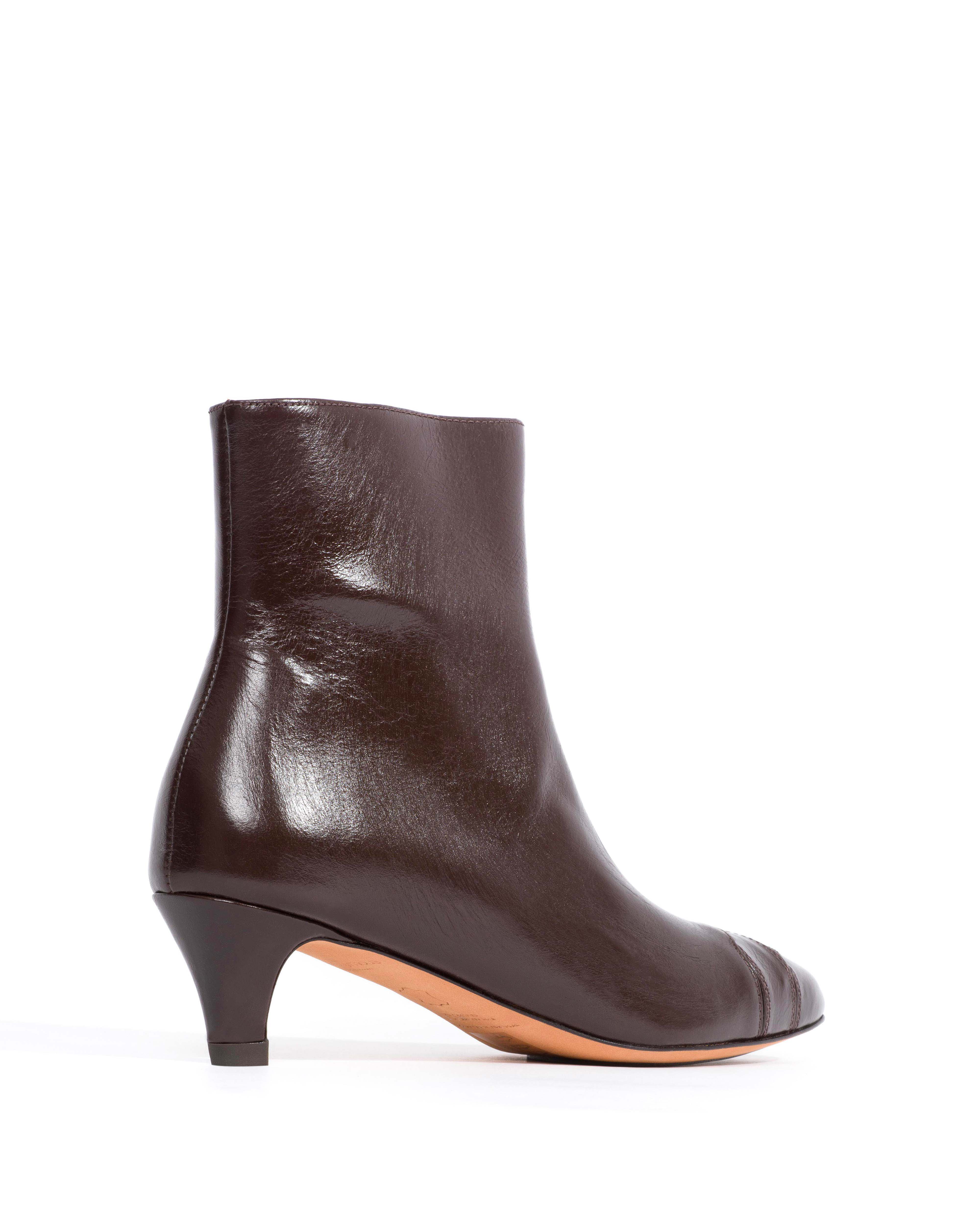 Avy 40 stiletto Crinkled soft calf Espresso brown - Image 3