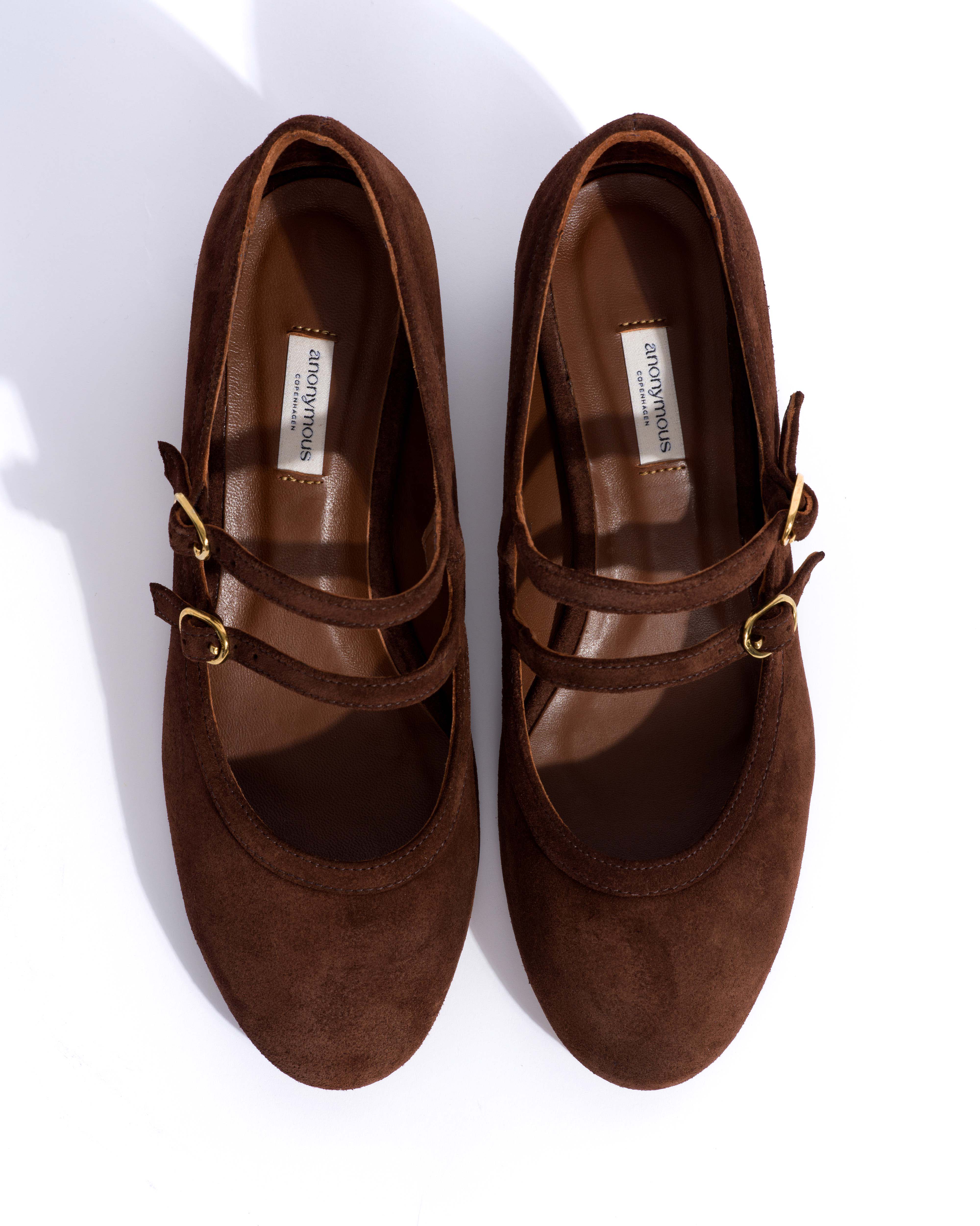 Balie 40 Calf suede Chocolate - Image 4