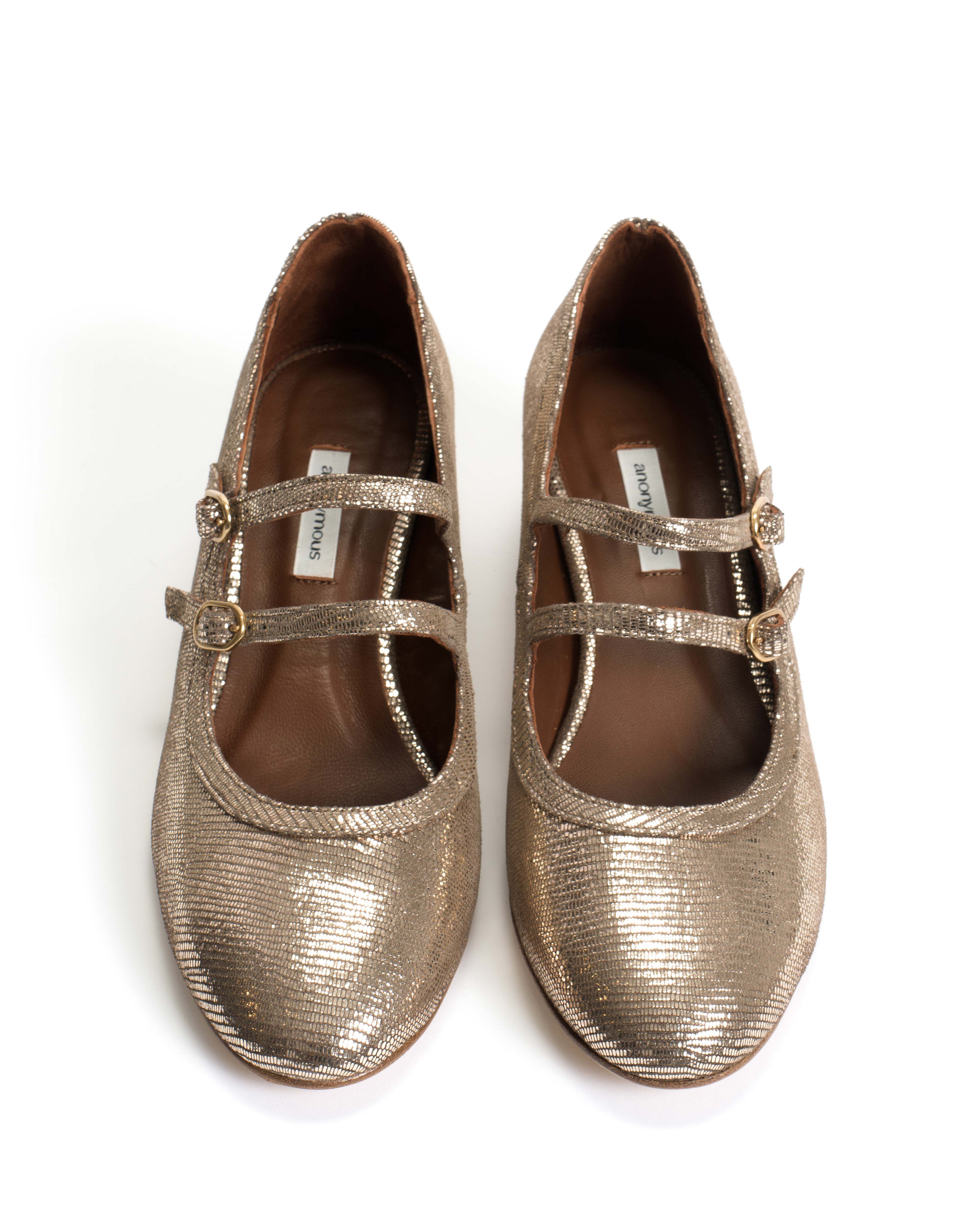 Balie 40 Lizard metallic goat Vintage champagne - Image 4