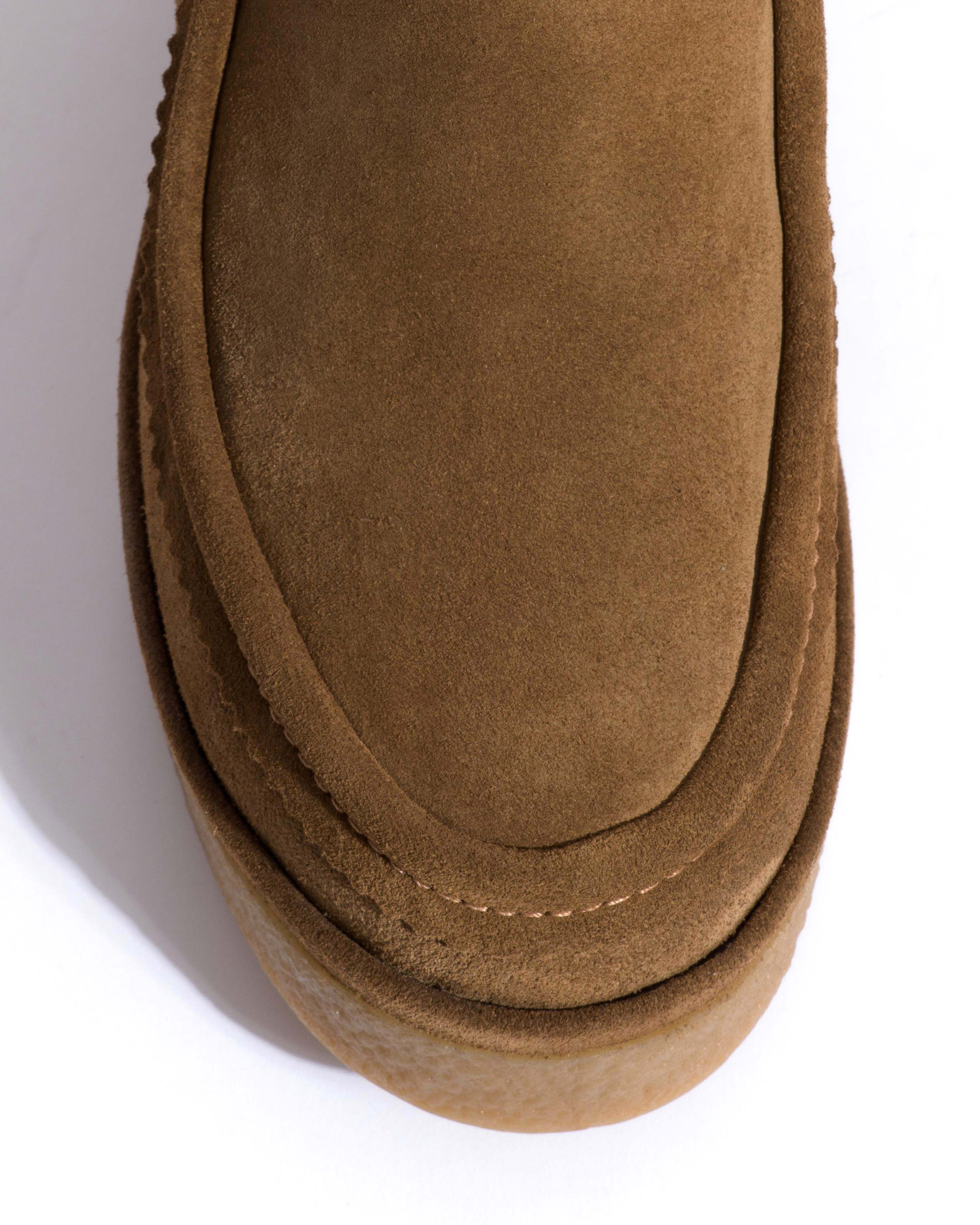 Bambie 65 platform lamb shearling Calf suede & sole Cinnamon & natural - Image 5