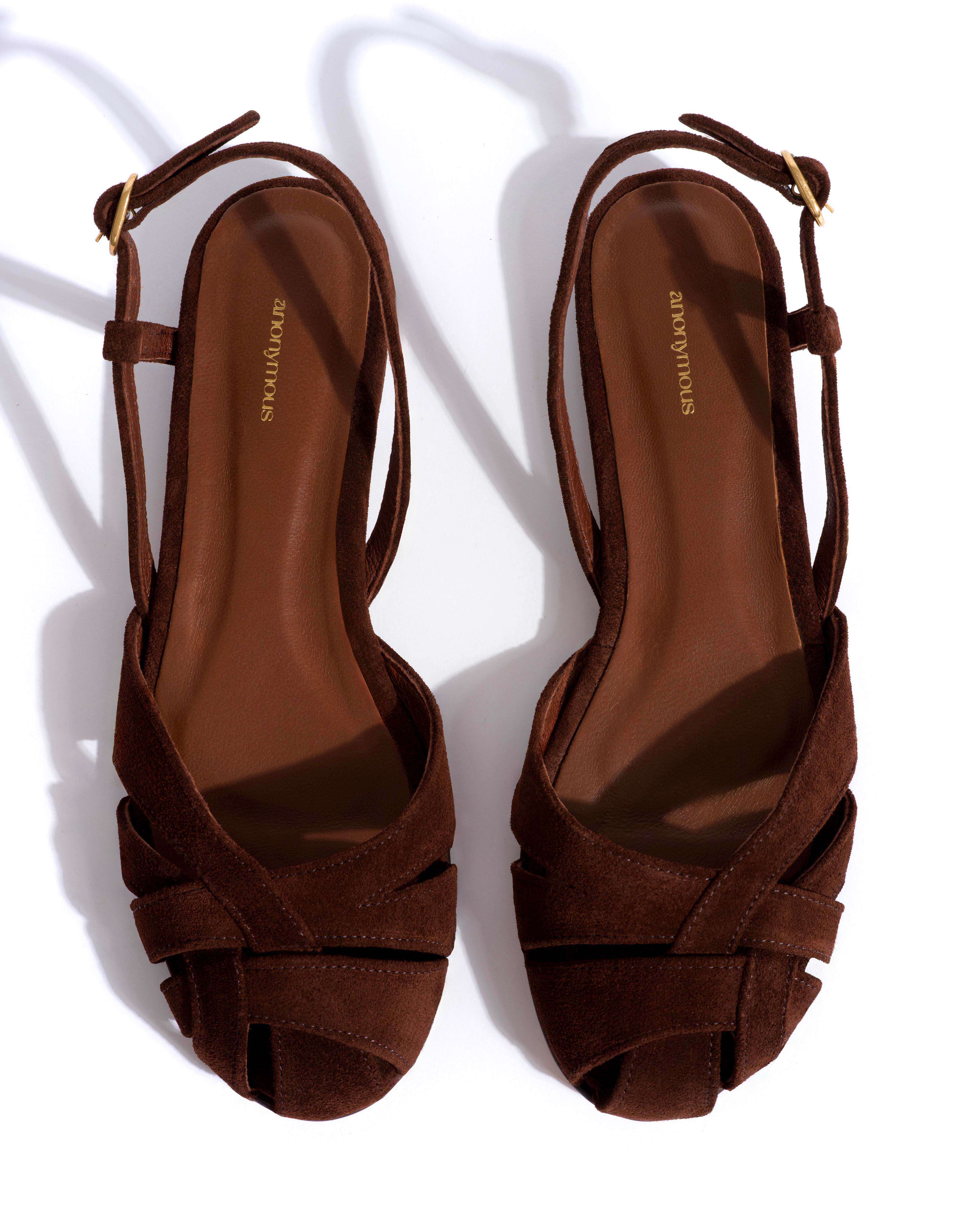 Banie 20 Calf suede Chocolate - Image 4