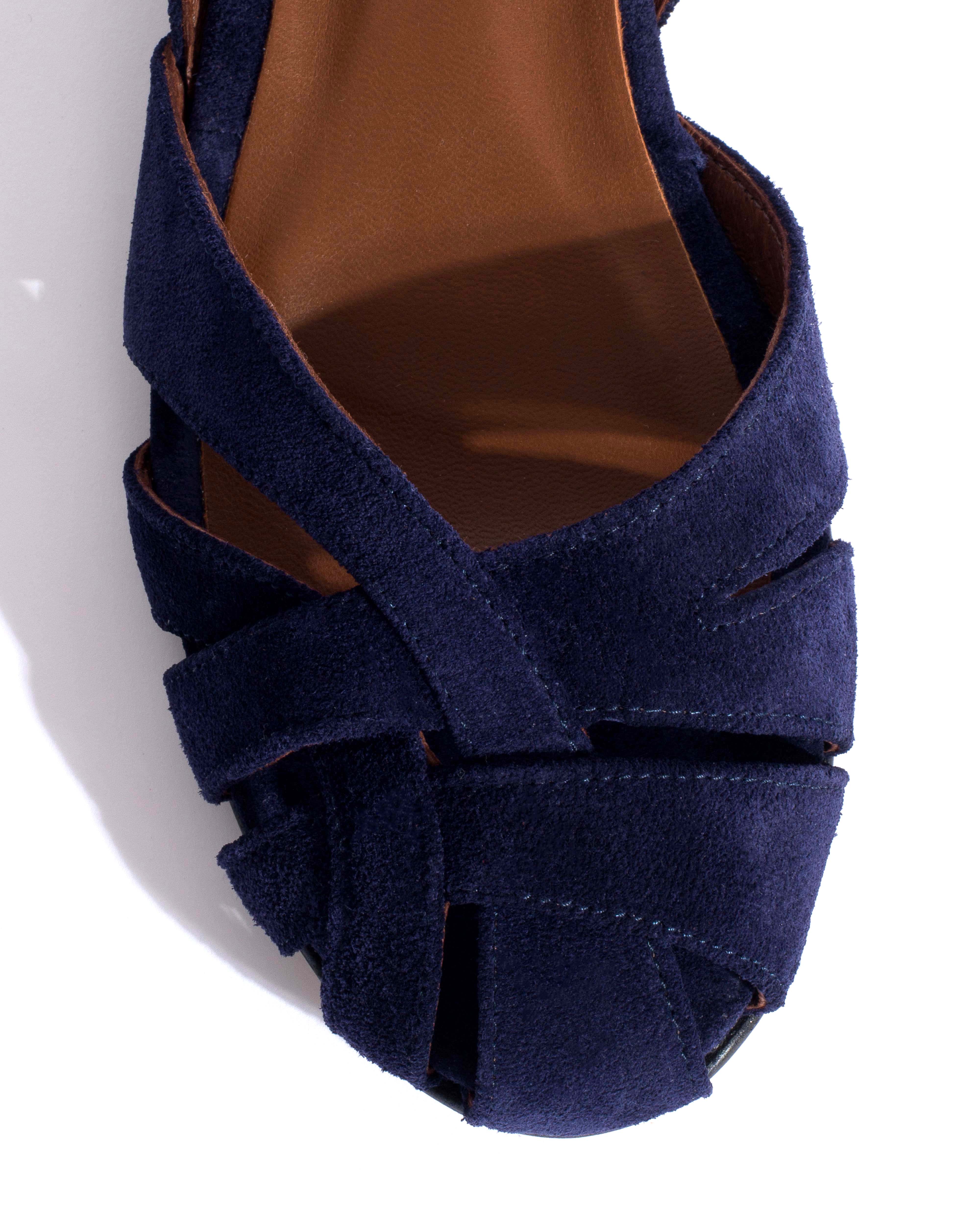 Banie 20 Calf suede Ink blue - Image 5