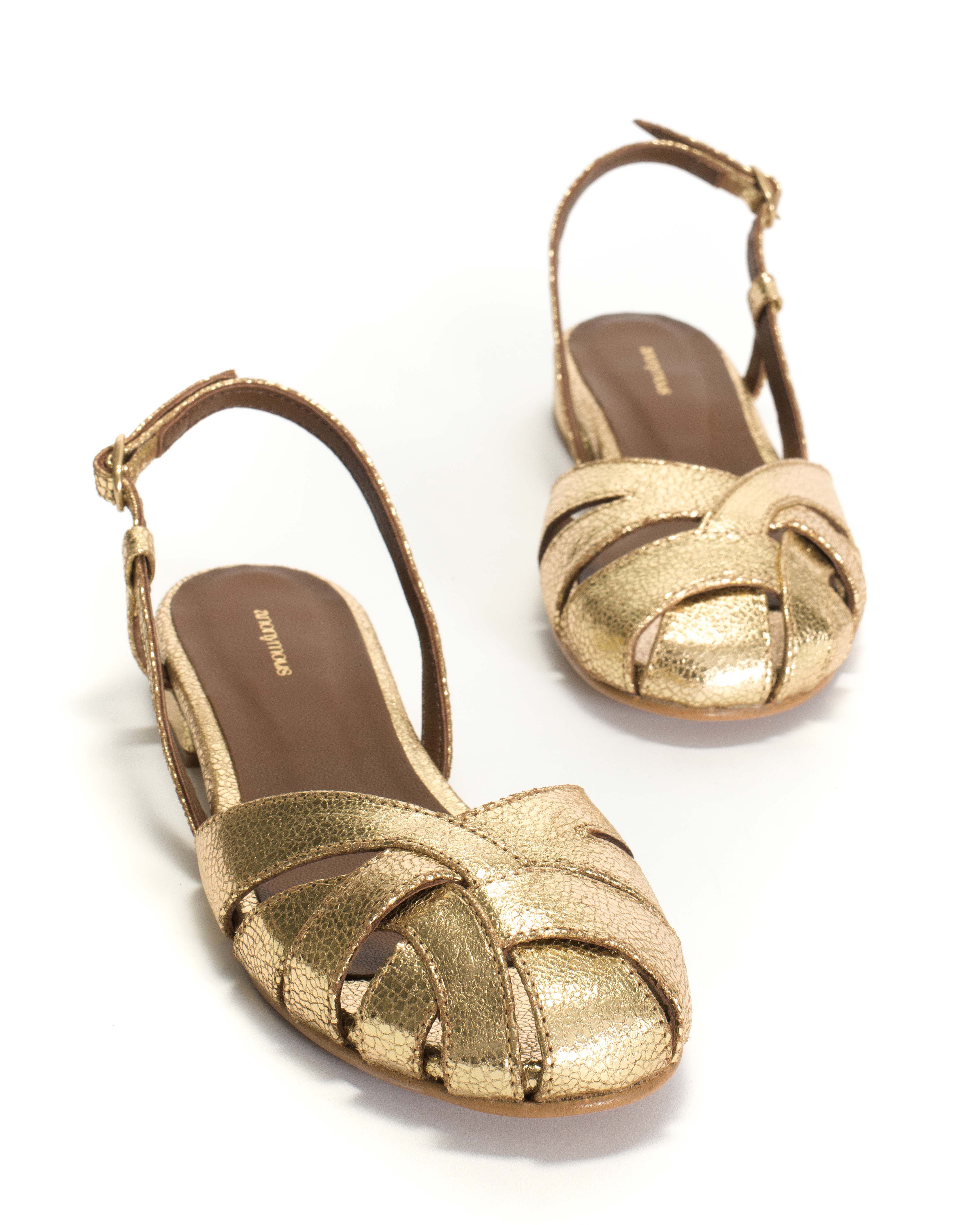 Banie 20 Crackled metallic goat Gold - Image 6