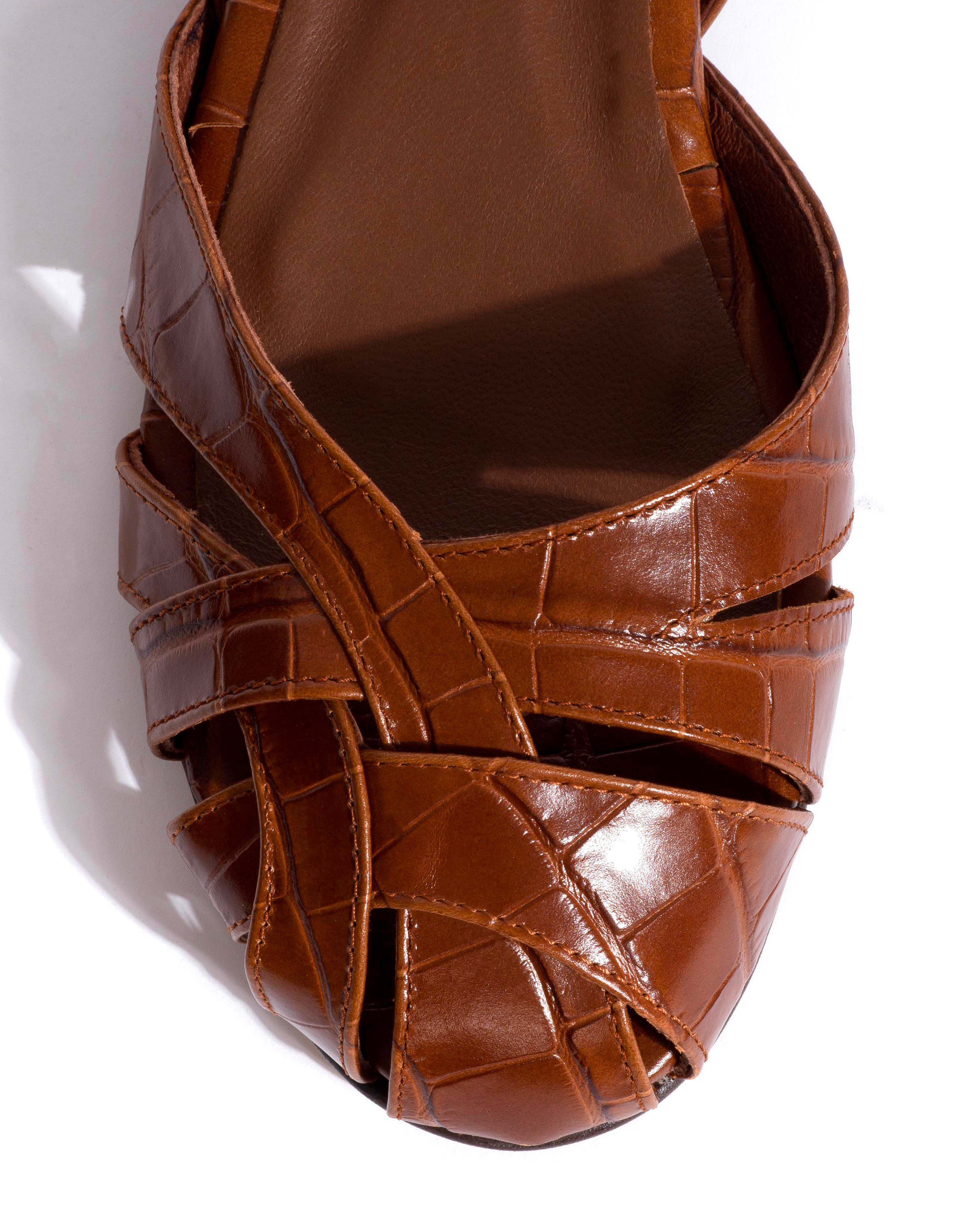 Banie 20 Croco calf Chocolate - Image 5