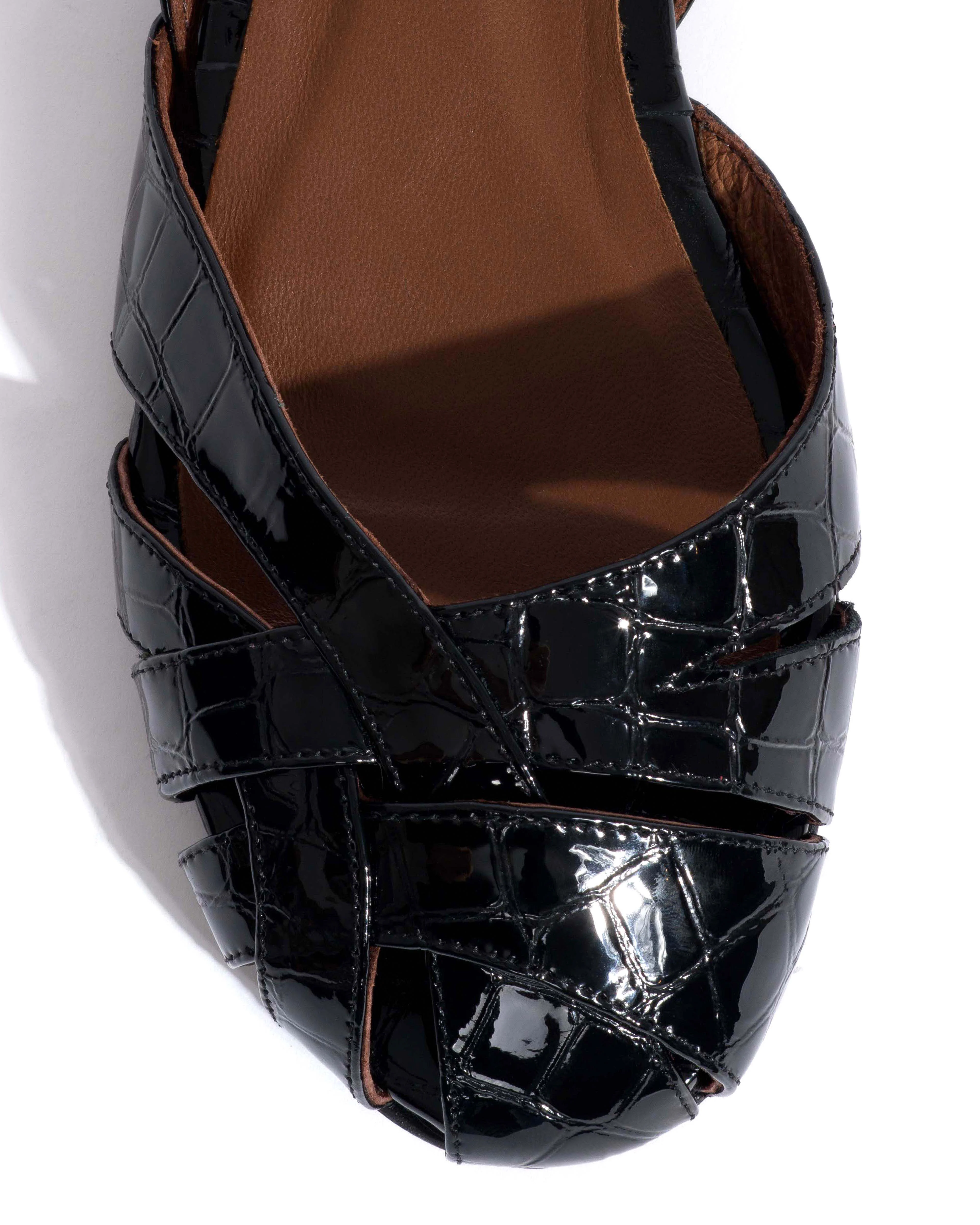 Banie 20 Polished croco calf Black - Image 5