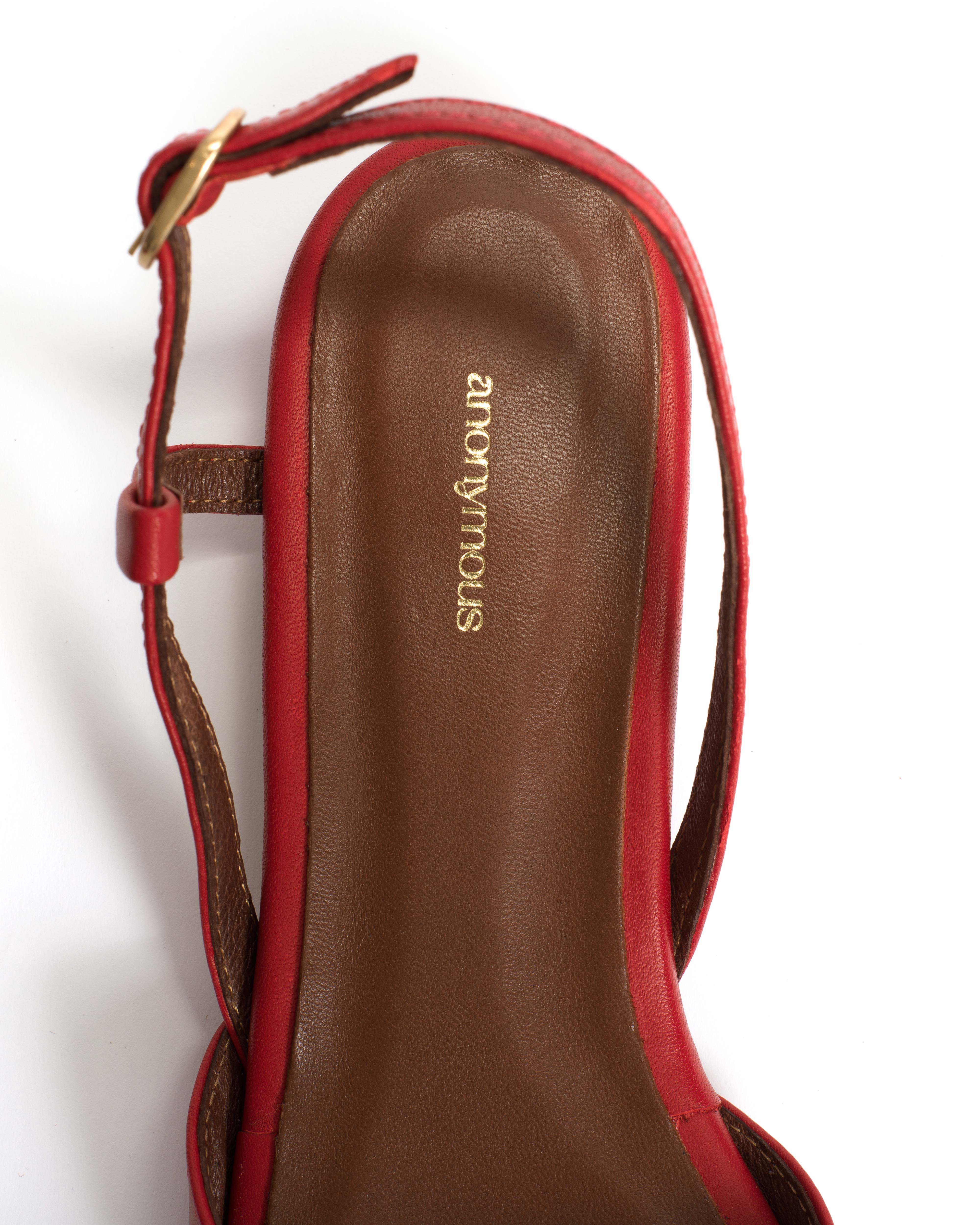 Banie 20 Soft calf Ruby red - Image 7