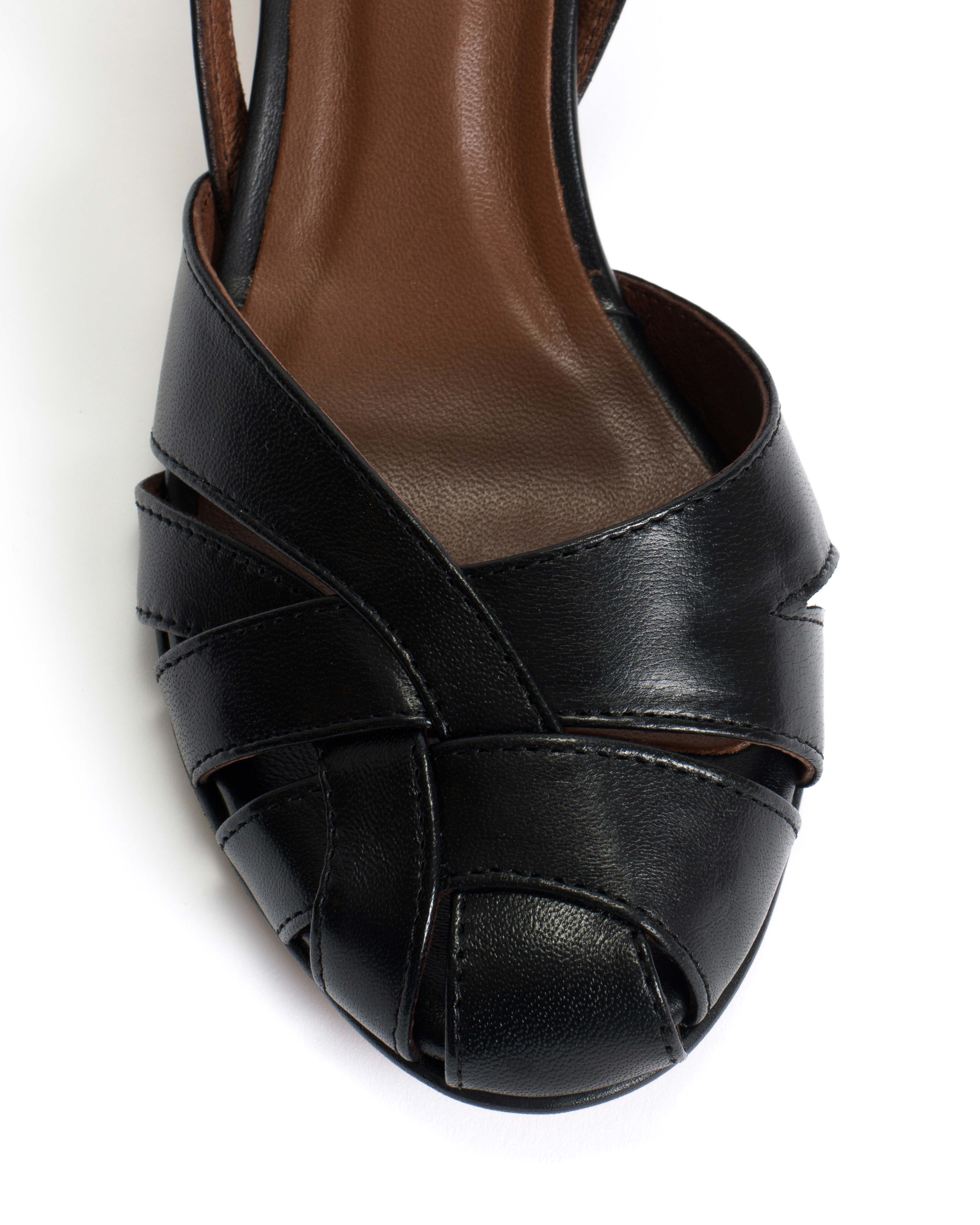 Banie 50 stiletto Shiny lamb Black - Image 6