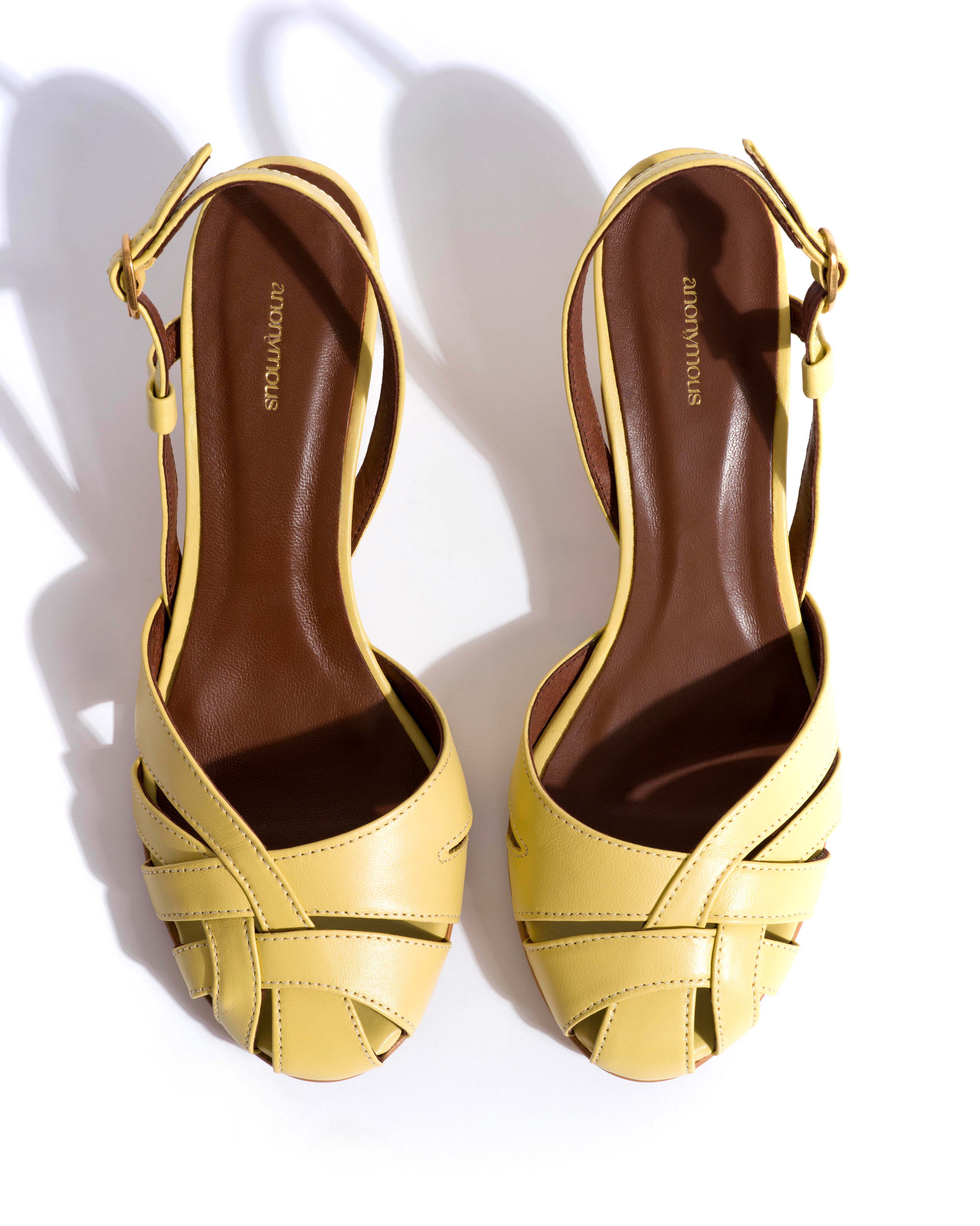Banie 50 stiletto Shiny lamb Pineapple ice - Image 4