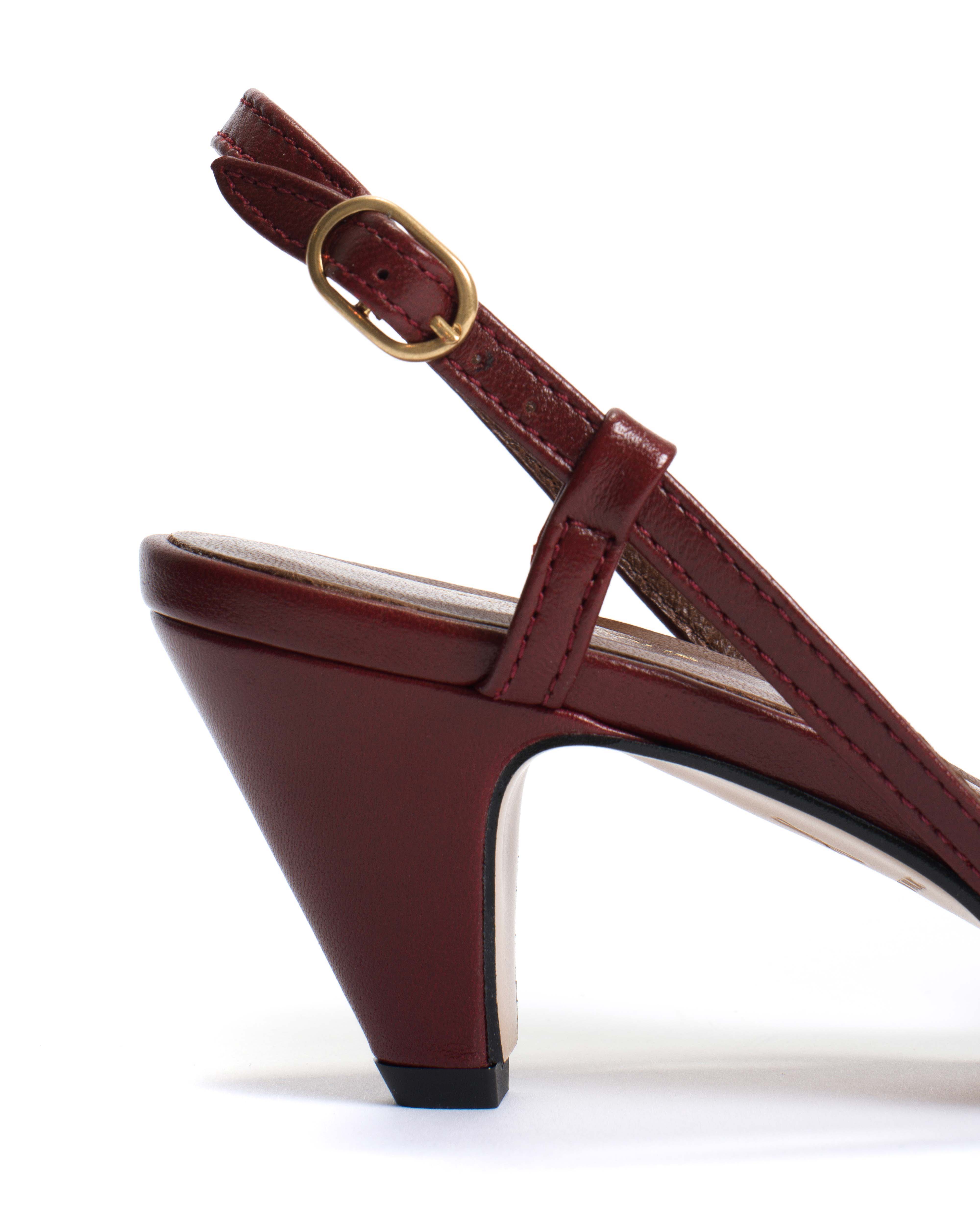 Banie 50 stiletto Shiny lamb Pomegranate - Image 7