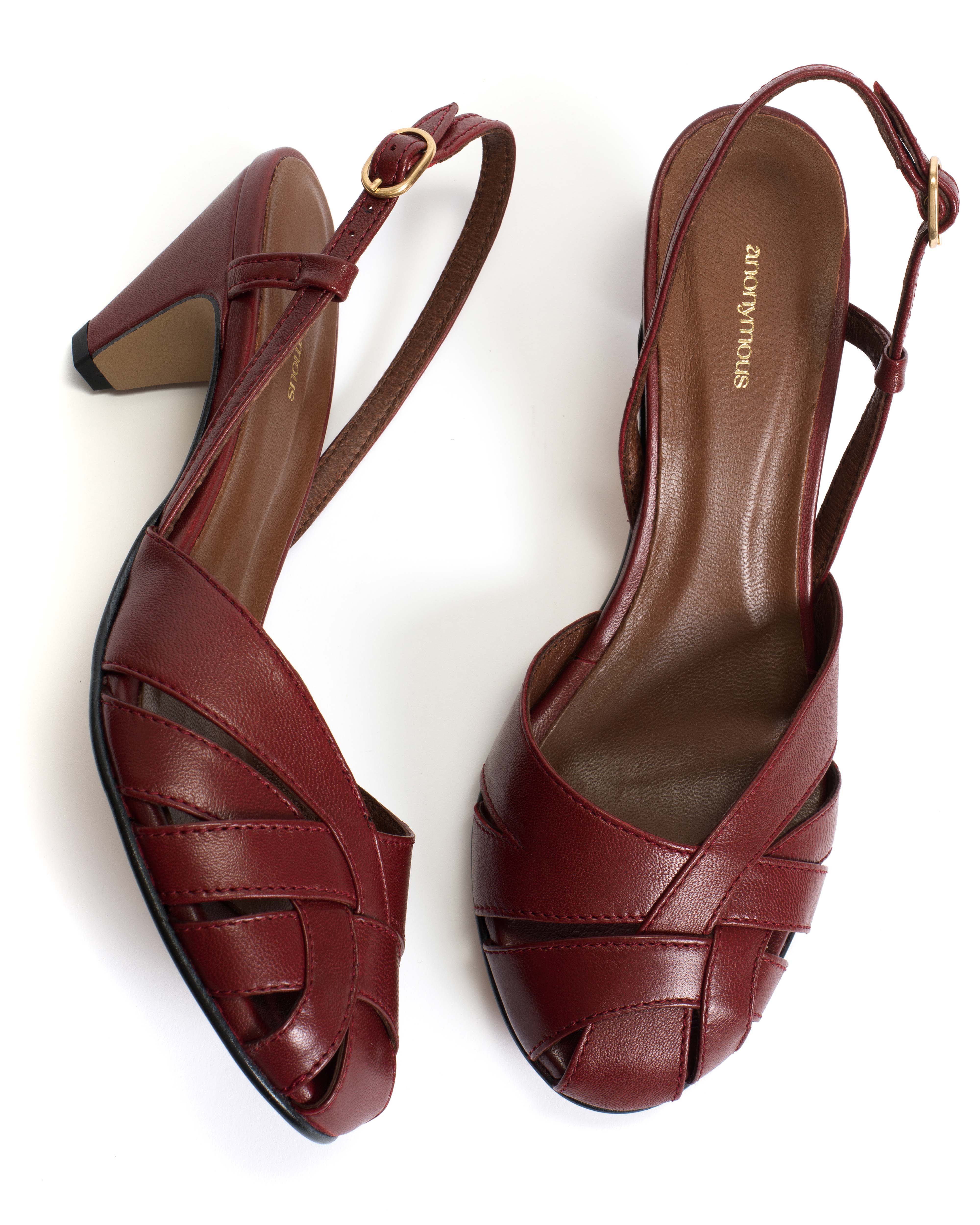 Banie 50 stiletto Shiny lamb Pomegranate - Image 8