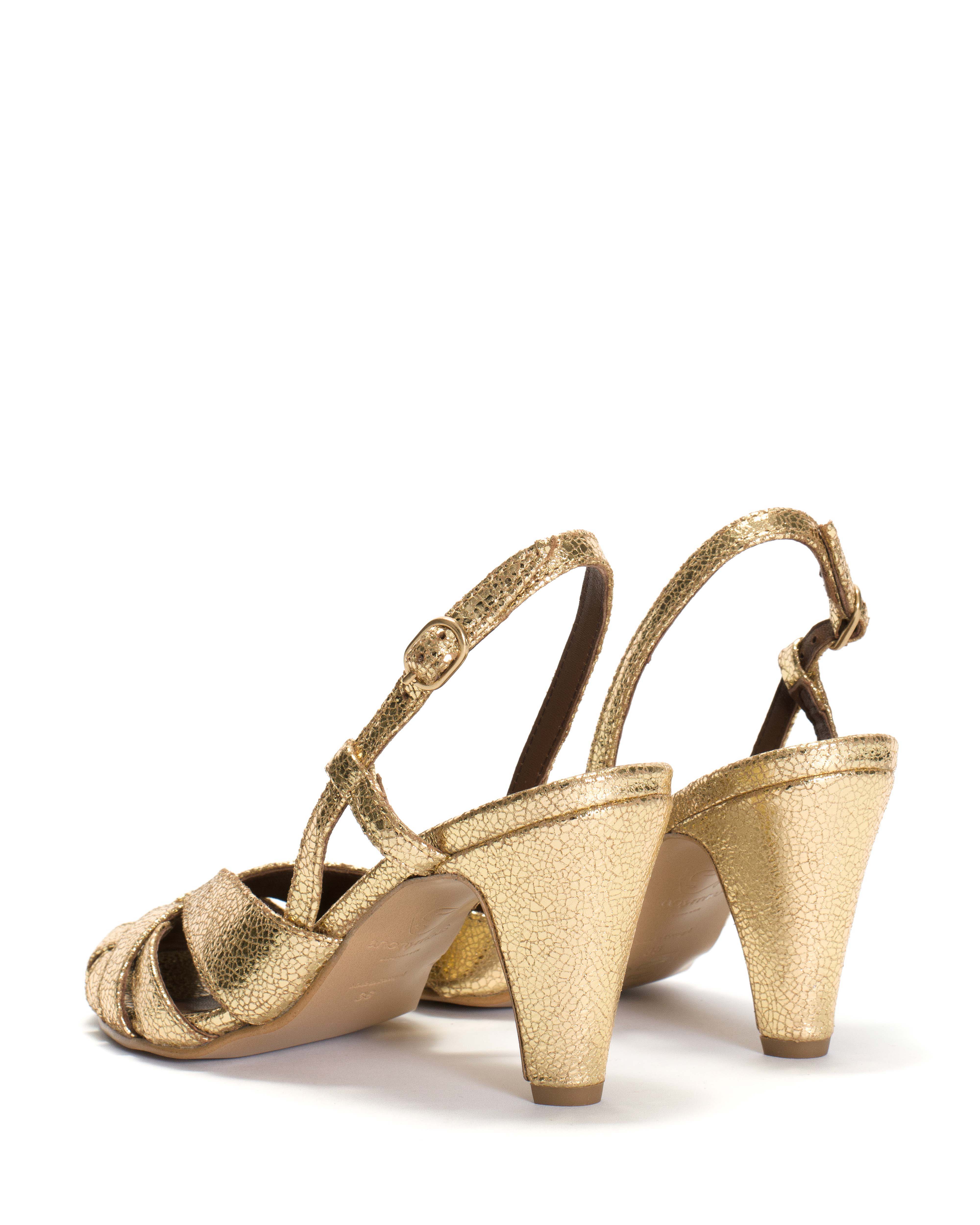 Banie 75 Crackled metallic goat Gold - Image 5