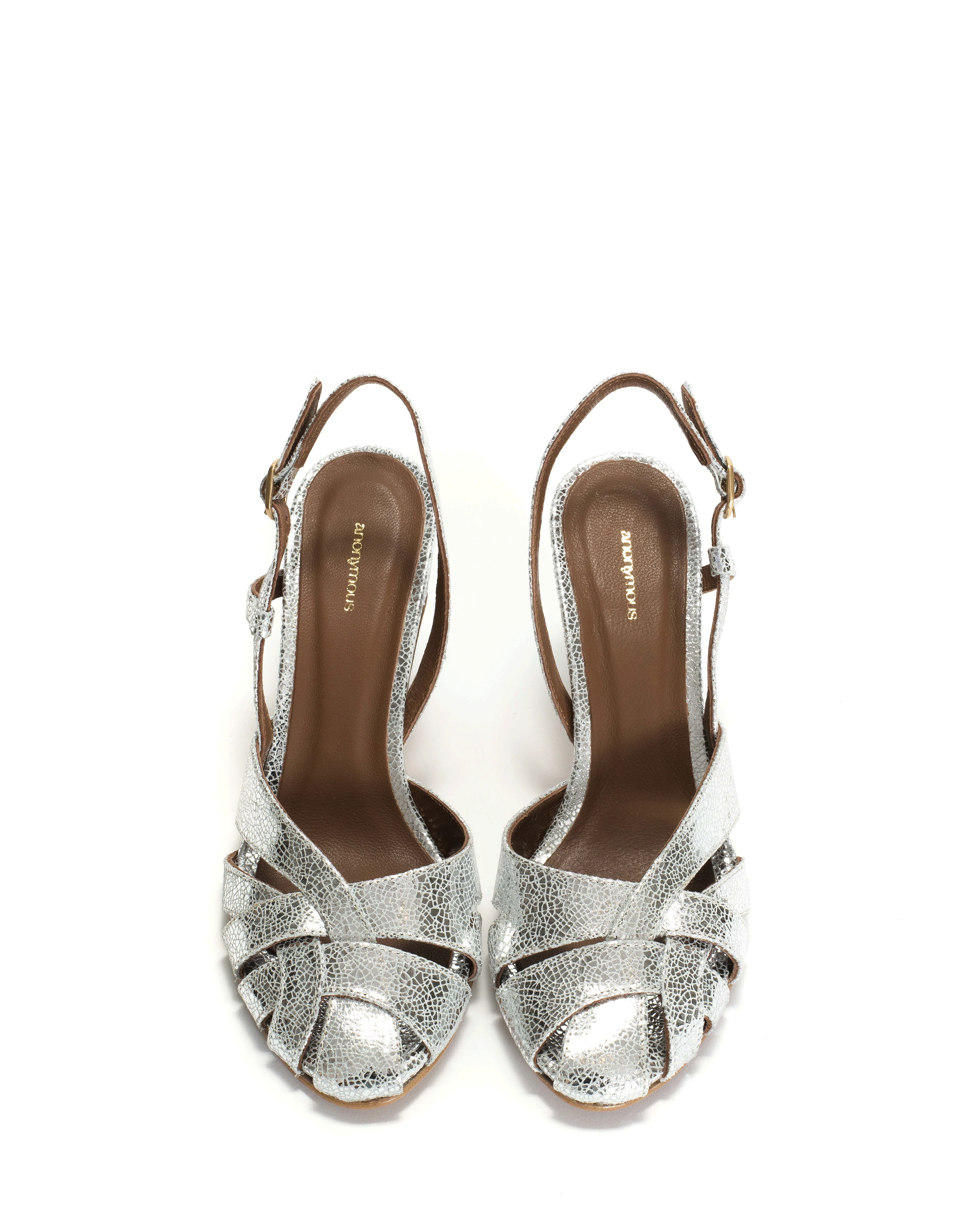 Banie 75 Crackled metallic goat Silver - Image 4