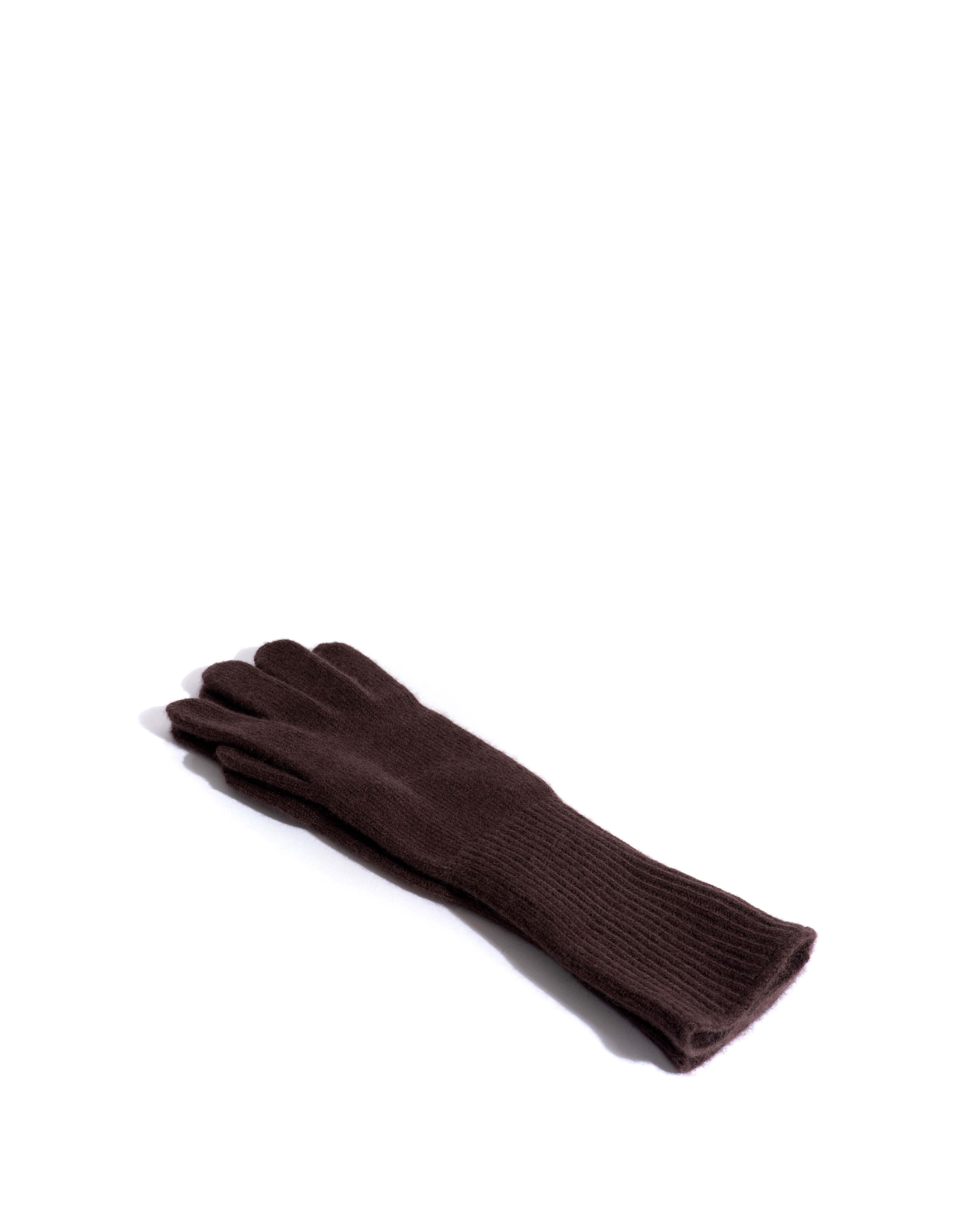 Bianca cashmere gloves 100% cashmere Coffee brown - Image 3