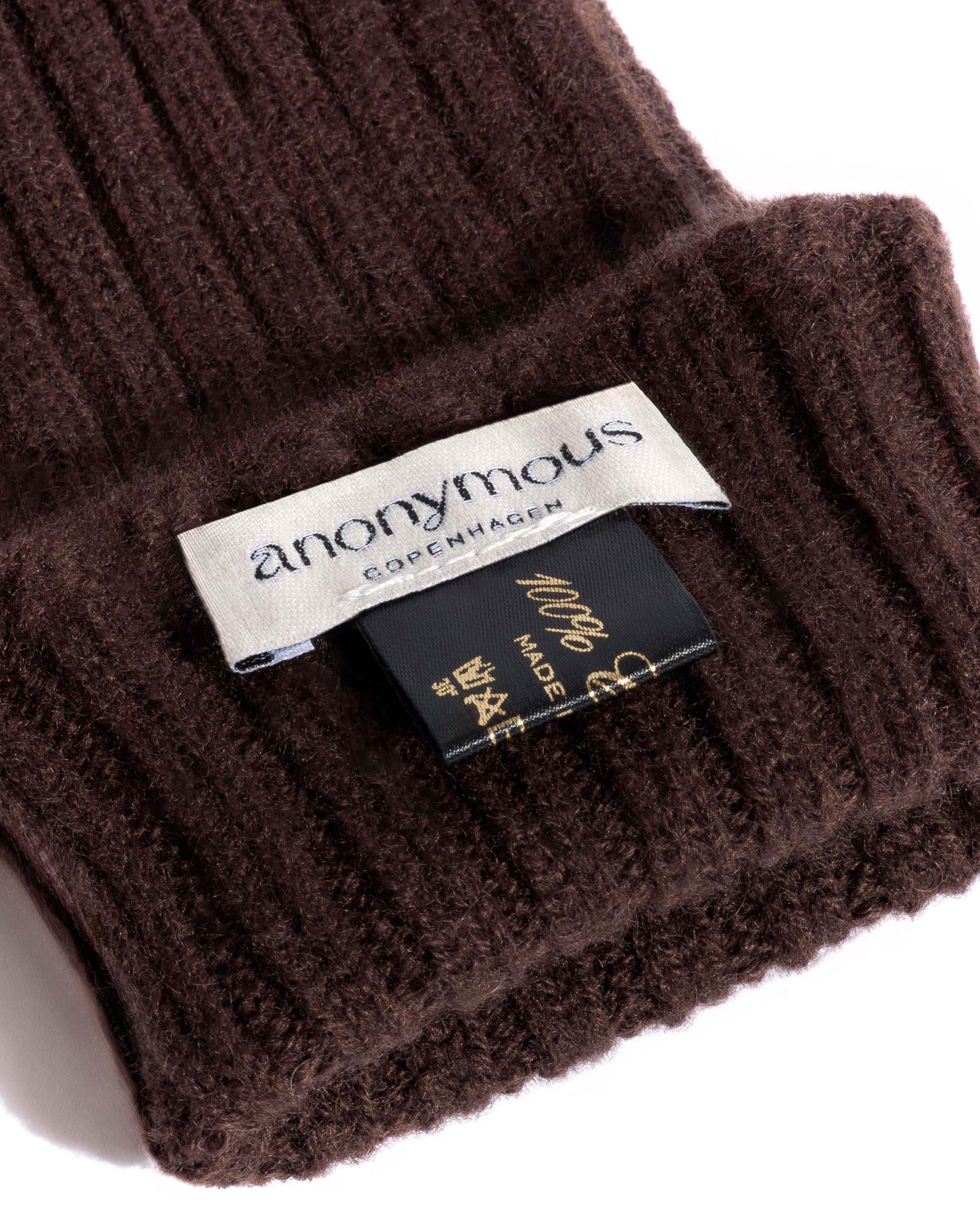 Bianca cashmere gloves 100% cashmere Coffee brown - Image 5