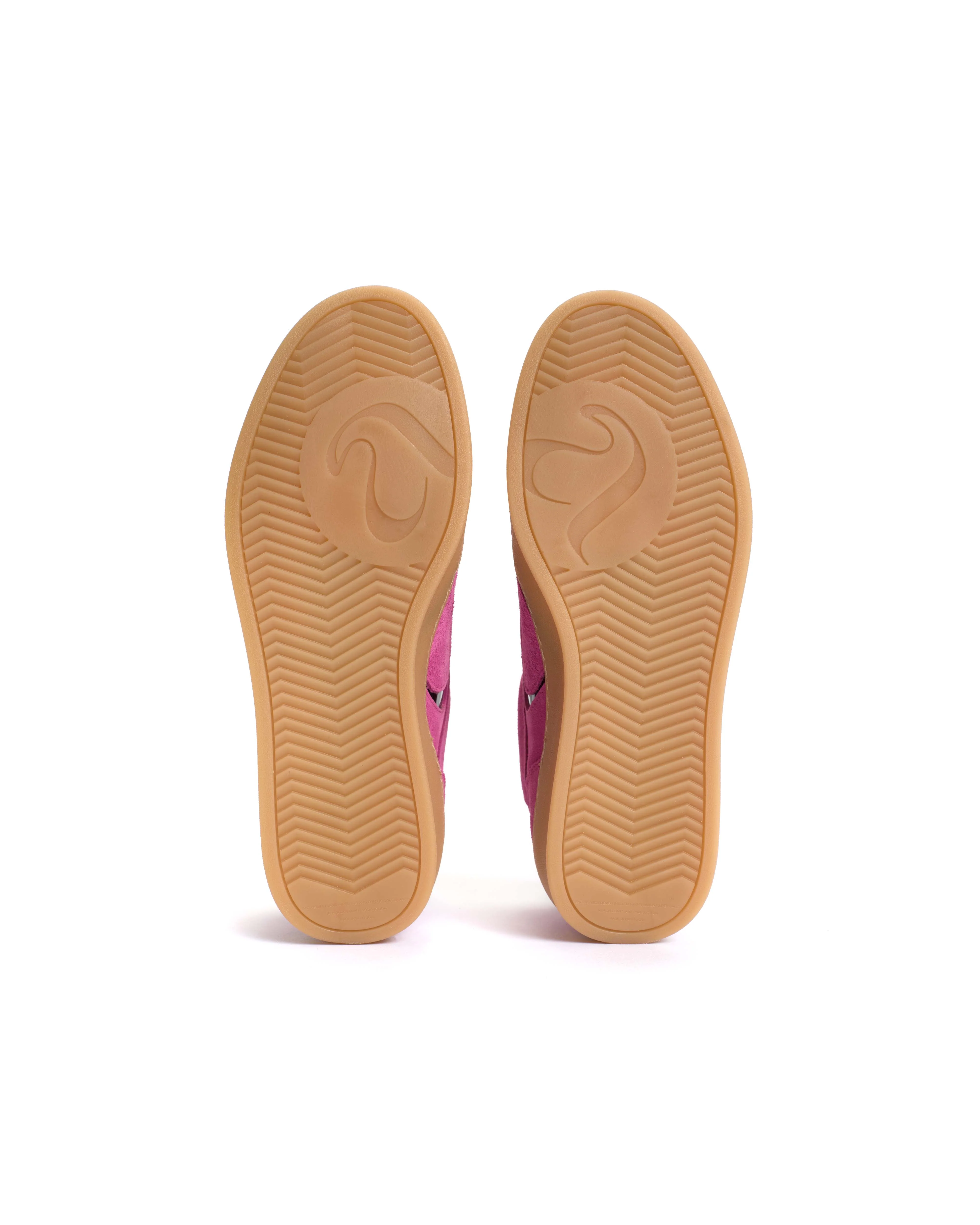 Blaire Calf suede & polished soft calf Raspberry sorbet & black - Image 6