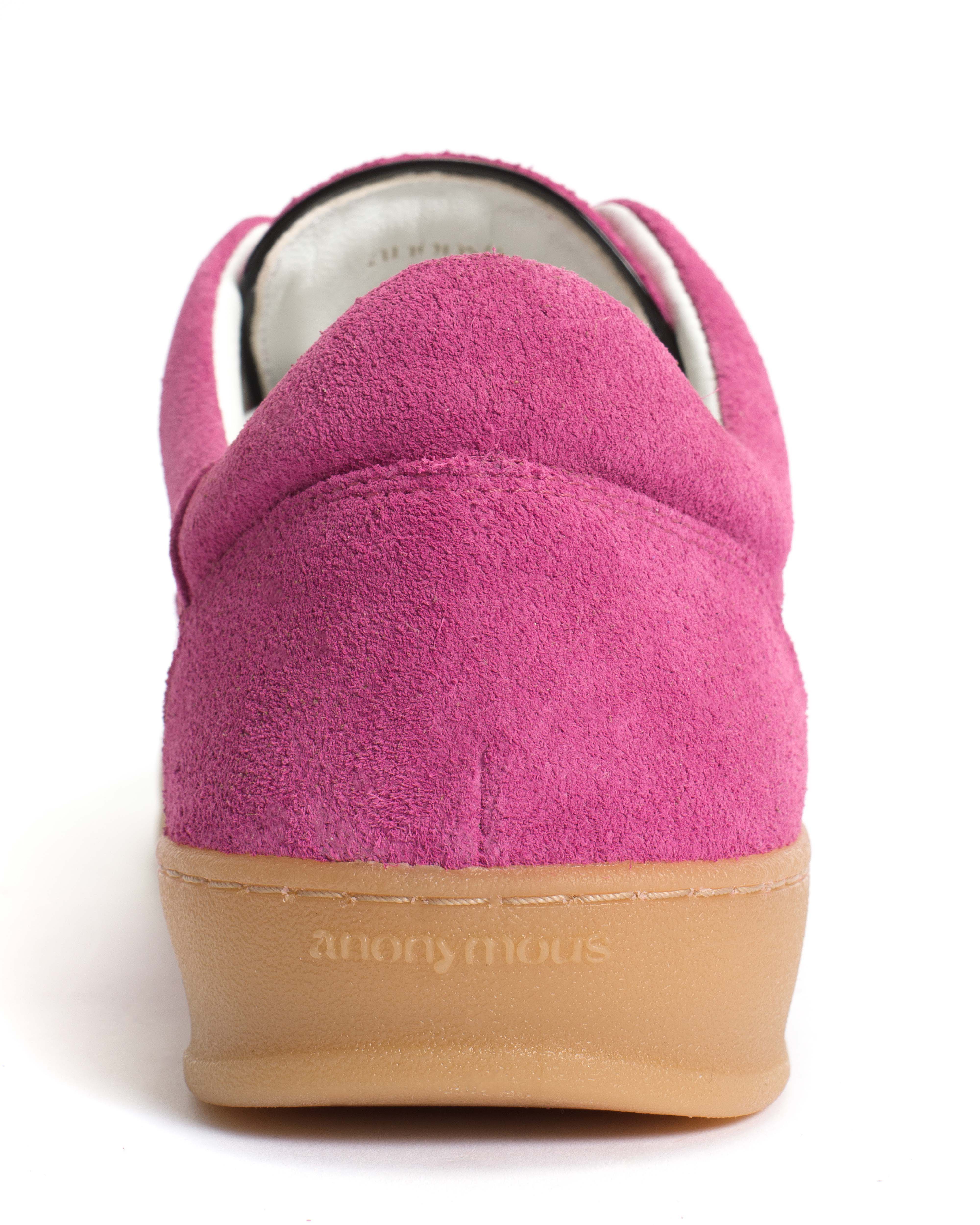 Blaire Calf suede & polished soft calf Raspberry sorbet & black - Image 8