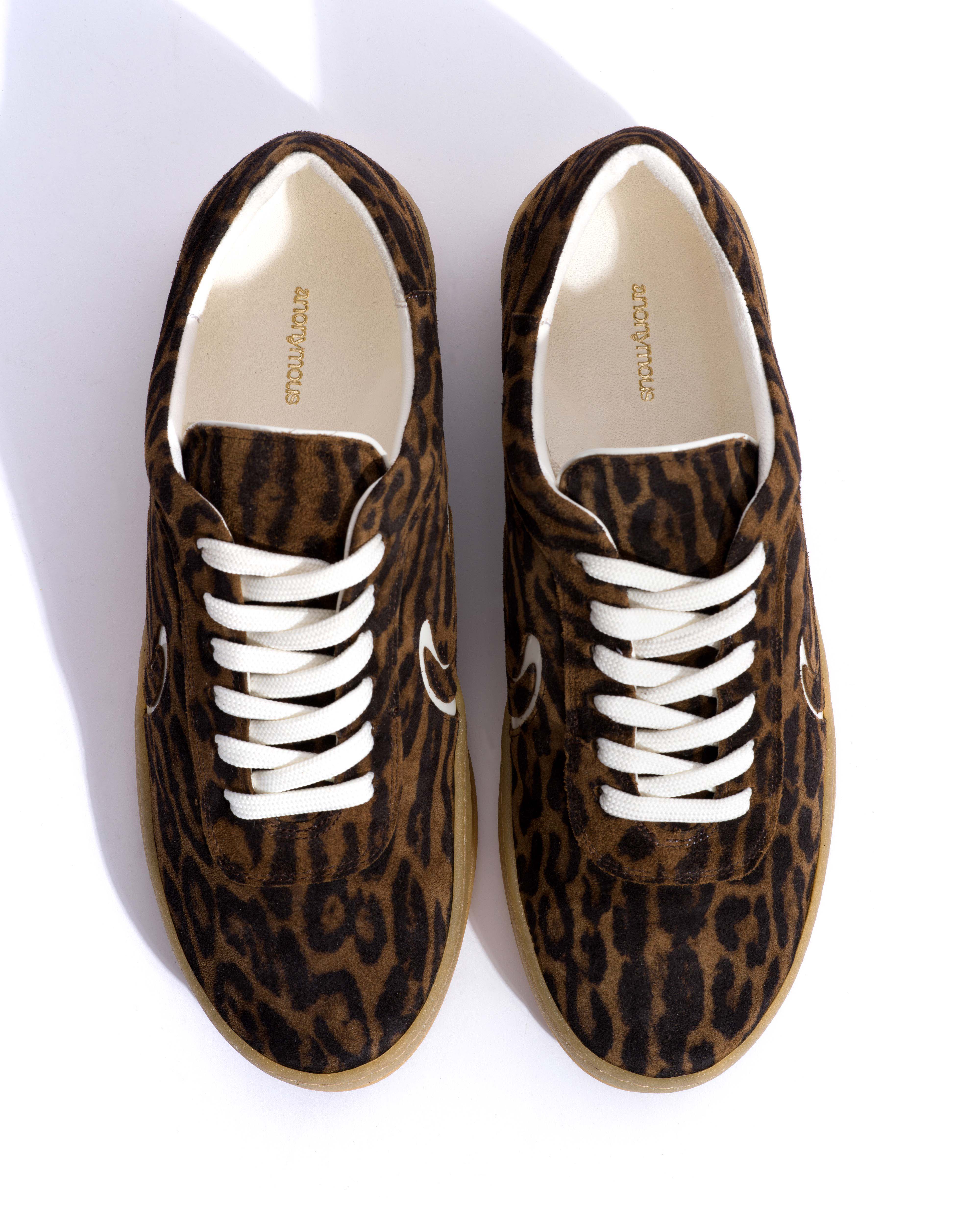 Blaire Calf suede print & polished soft calf Jaguar & white sand - Image 4