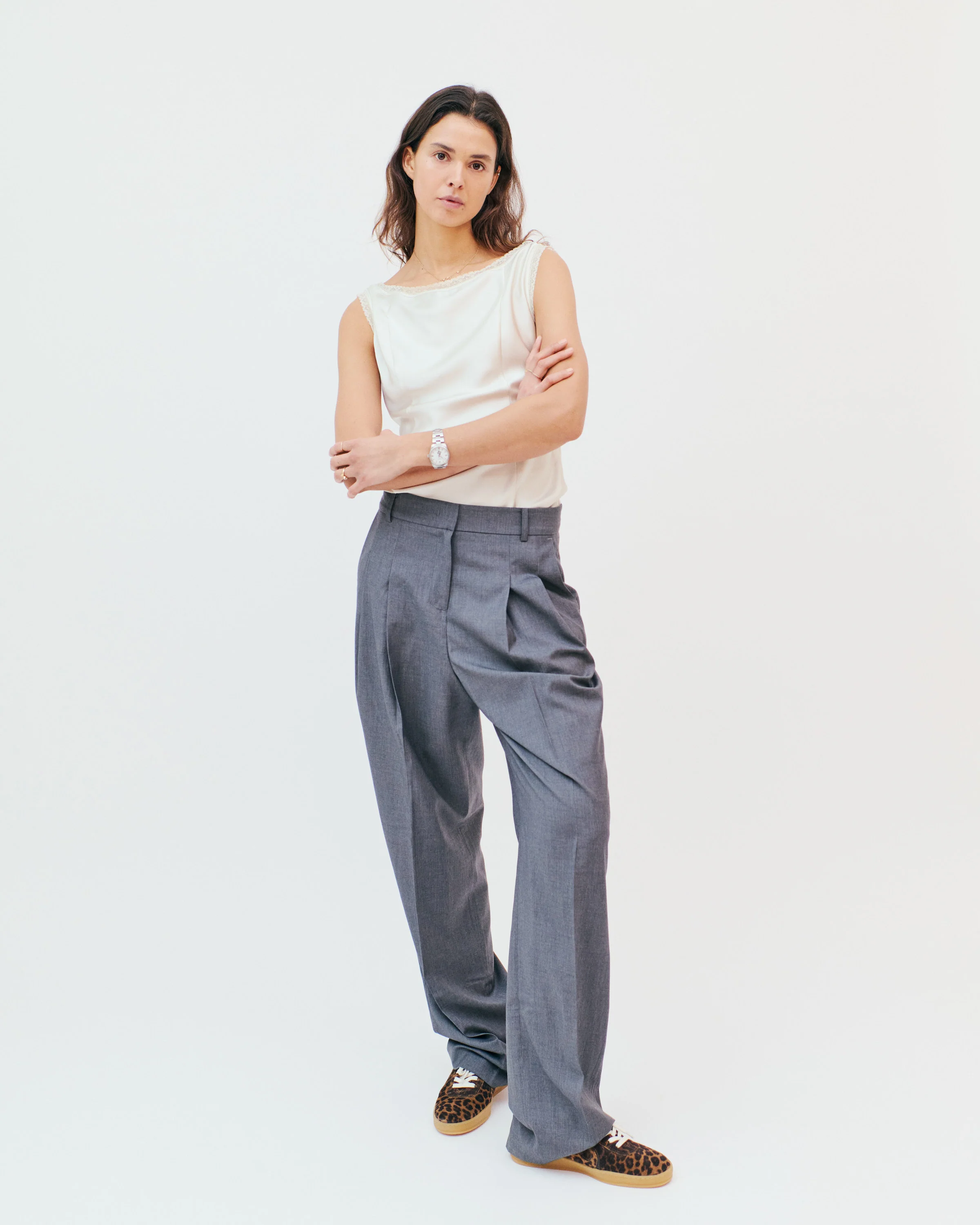Blaire Calf suede print & polished soft calf Leopard & black - Image 3