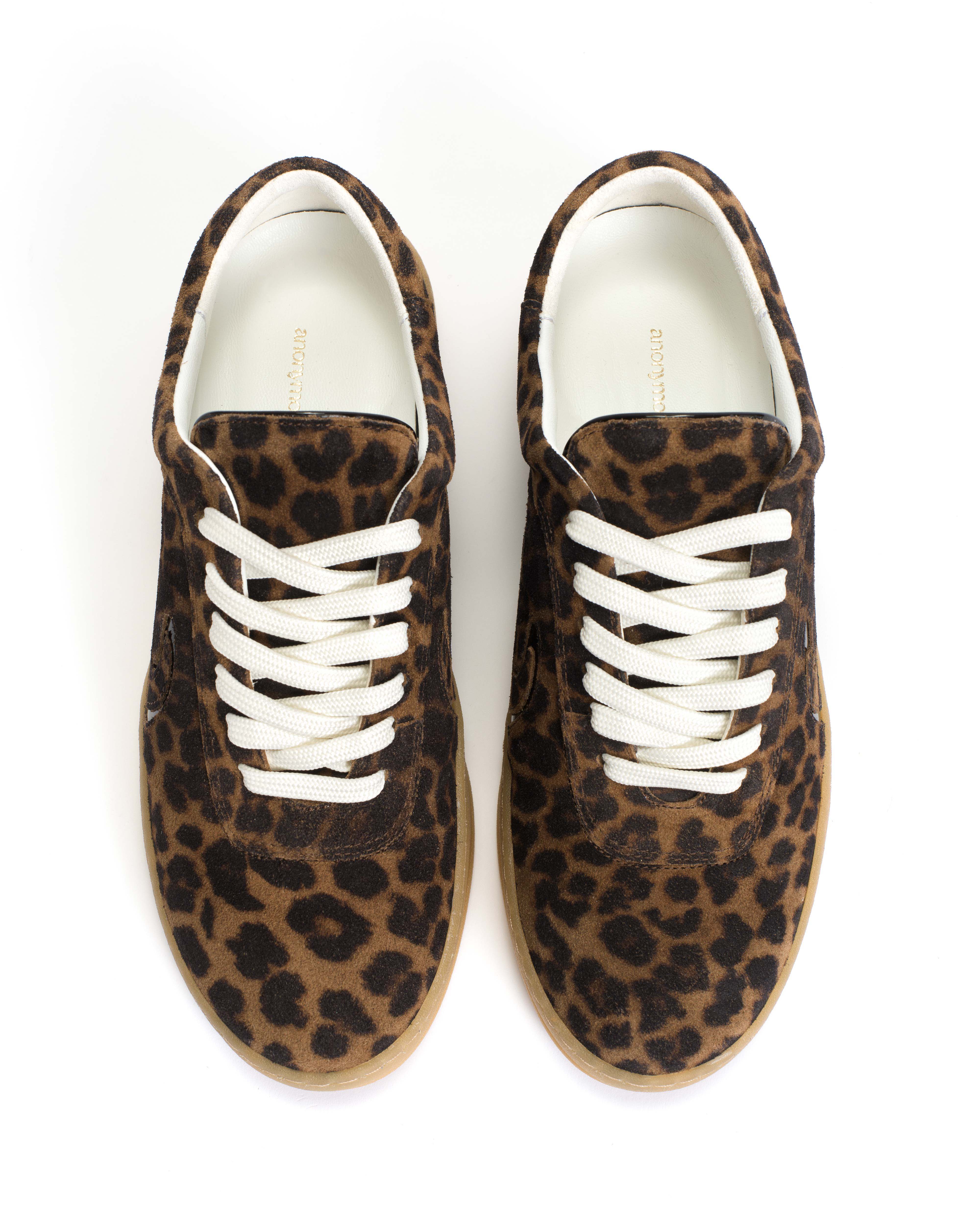 Blaire Calf suede print & polished soft calf Leopard & black - Image 4