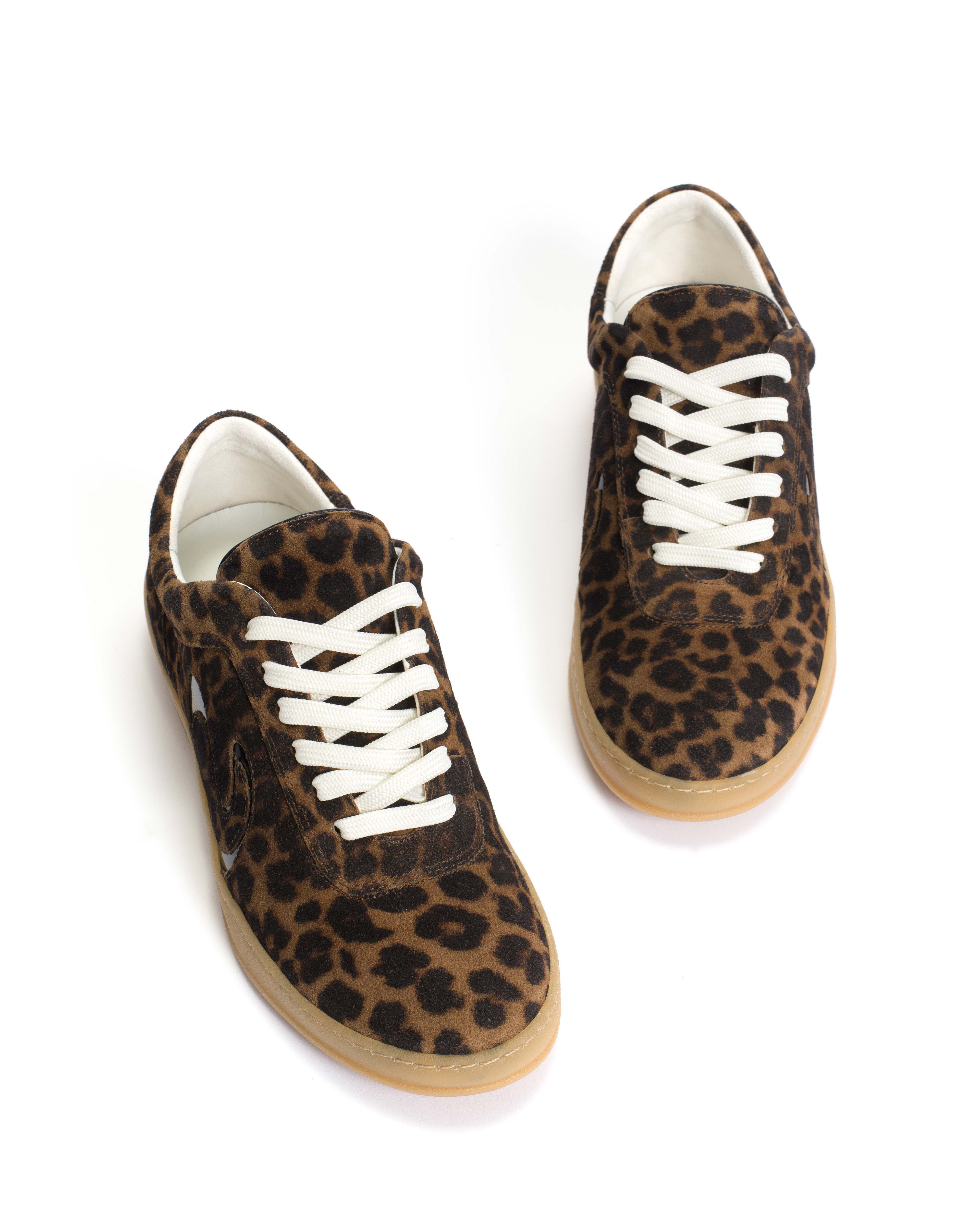 Blaire Calf suede print & polished soft calf Leopard & black - Image 6
