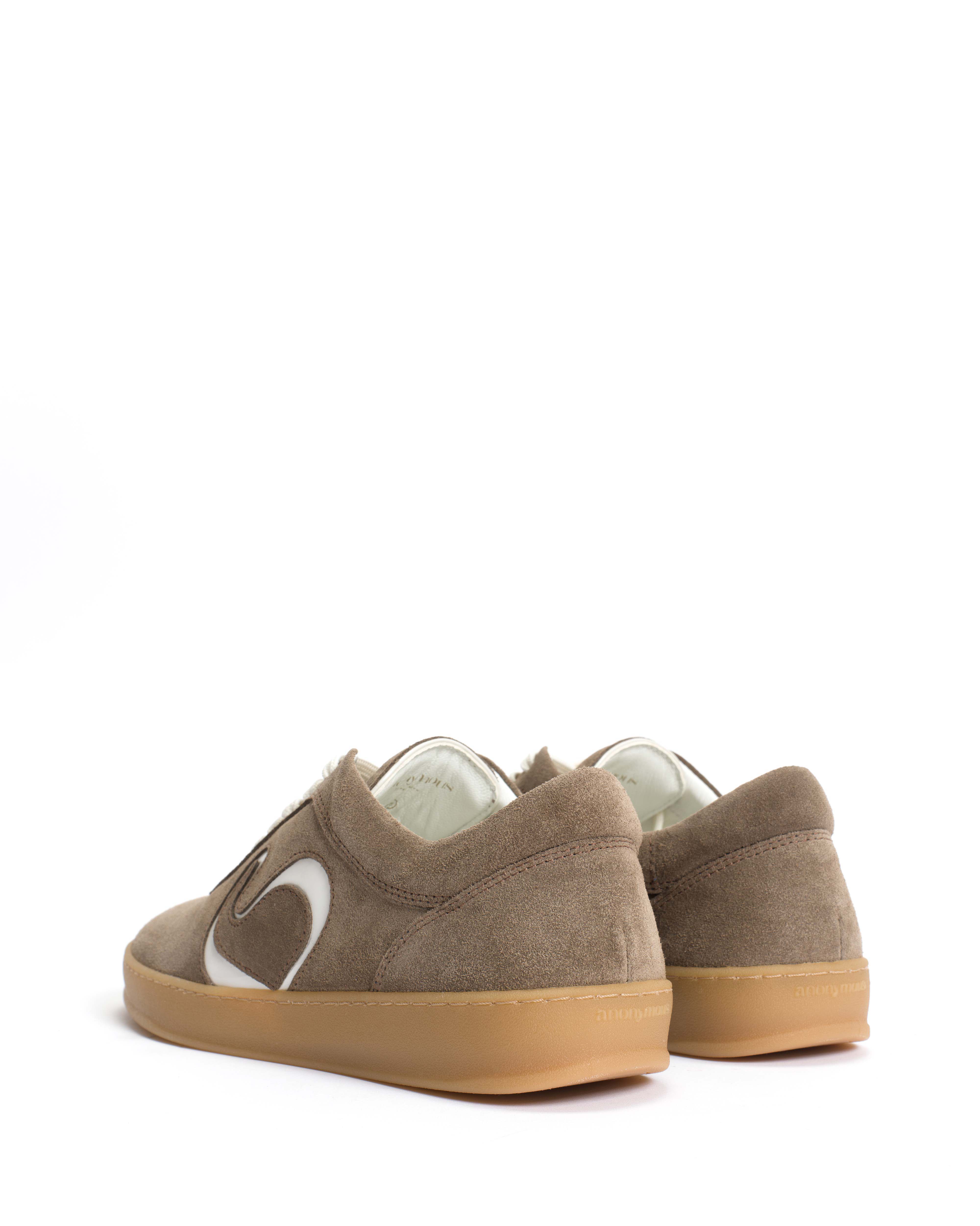 Blaire Calf suede & sleek leather Mushroom & sand white - Image 3