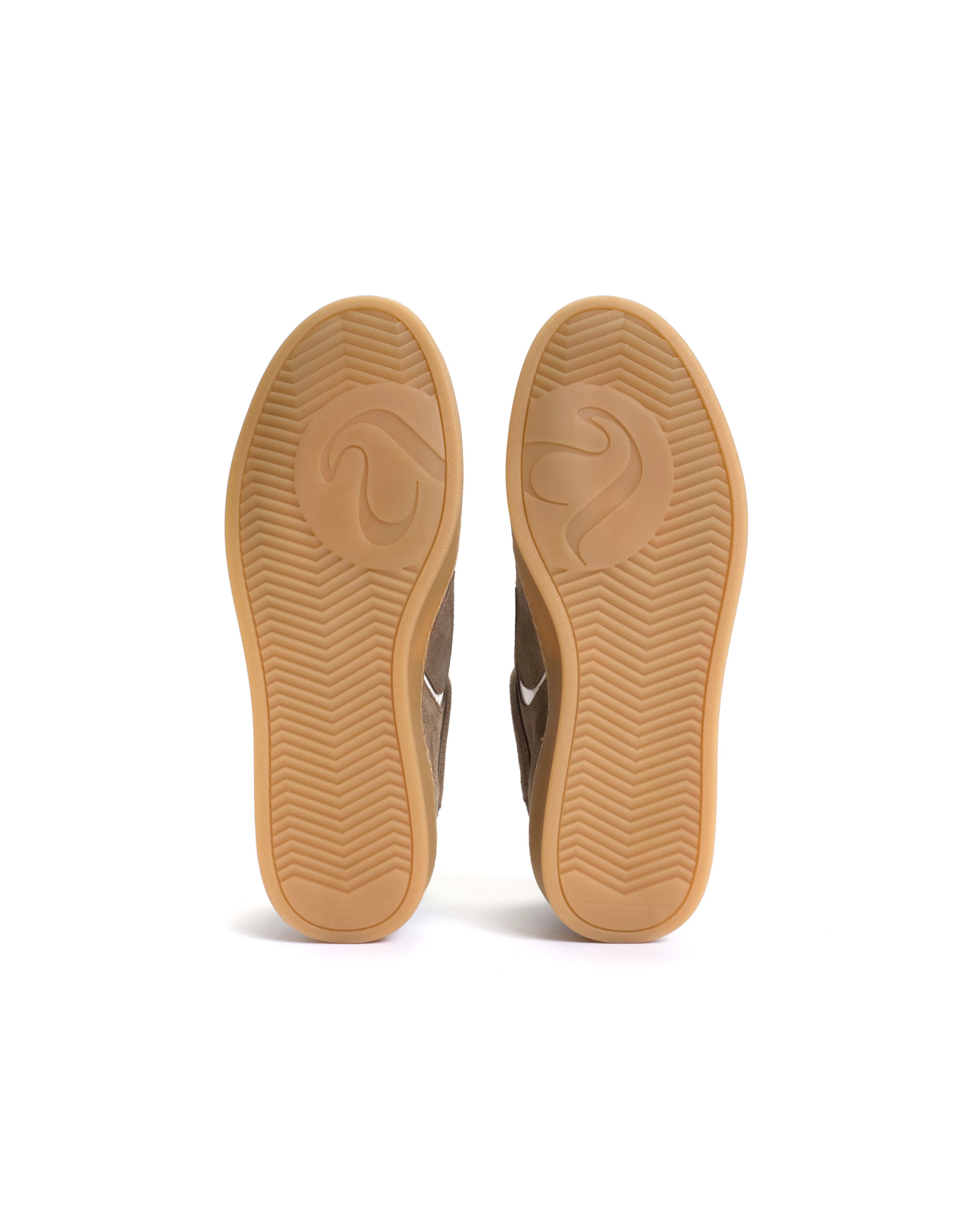 Blaire Calf suede & sleek leather Mushroom & sand white - Image 5