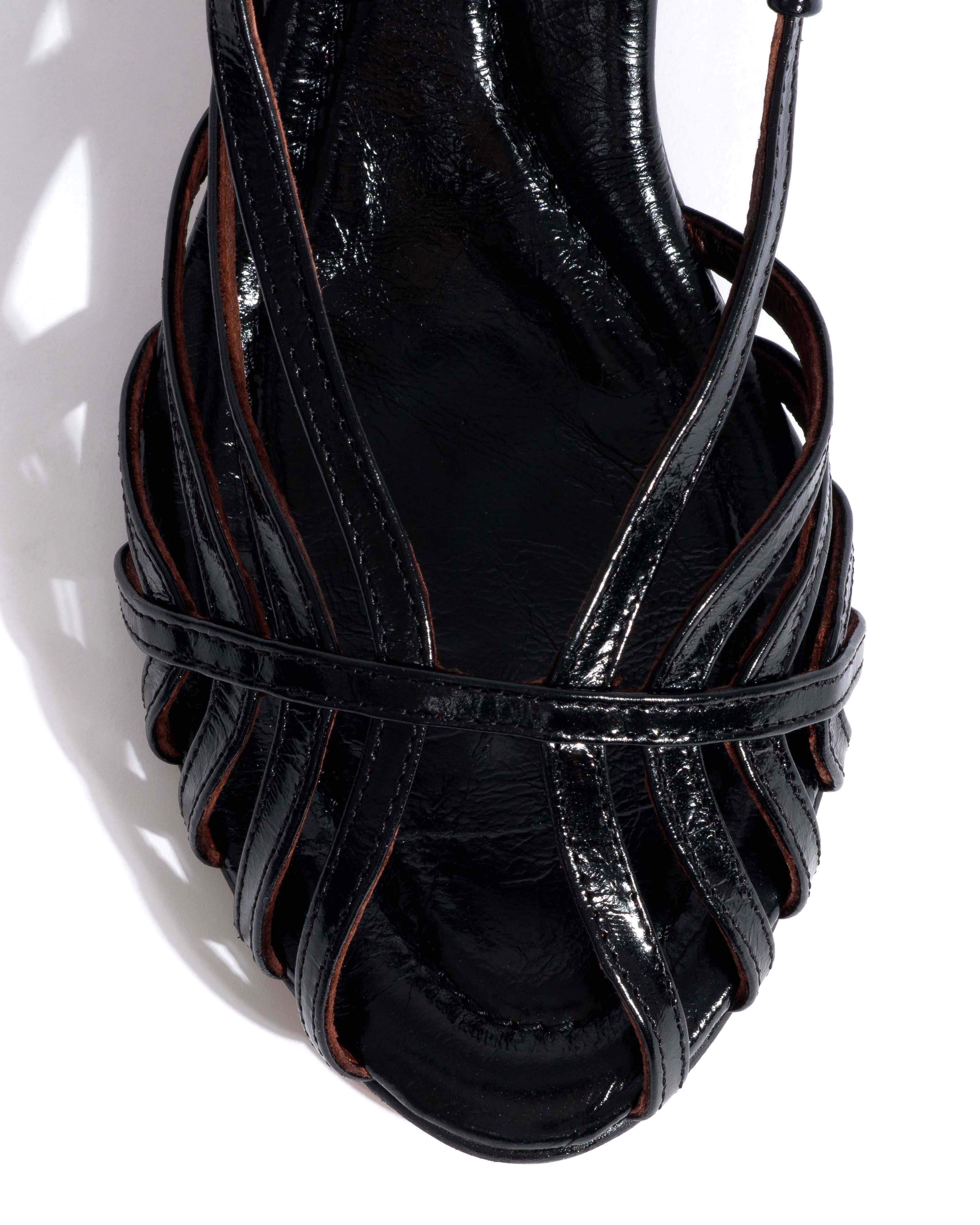 Briddie 50 Crinkled polished goat Black - Image 3