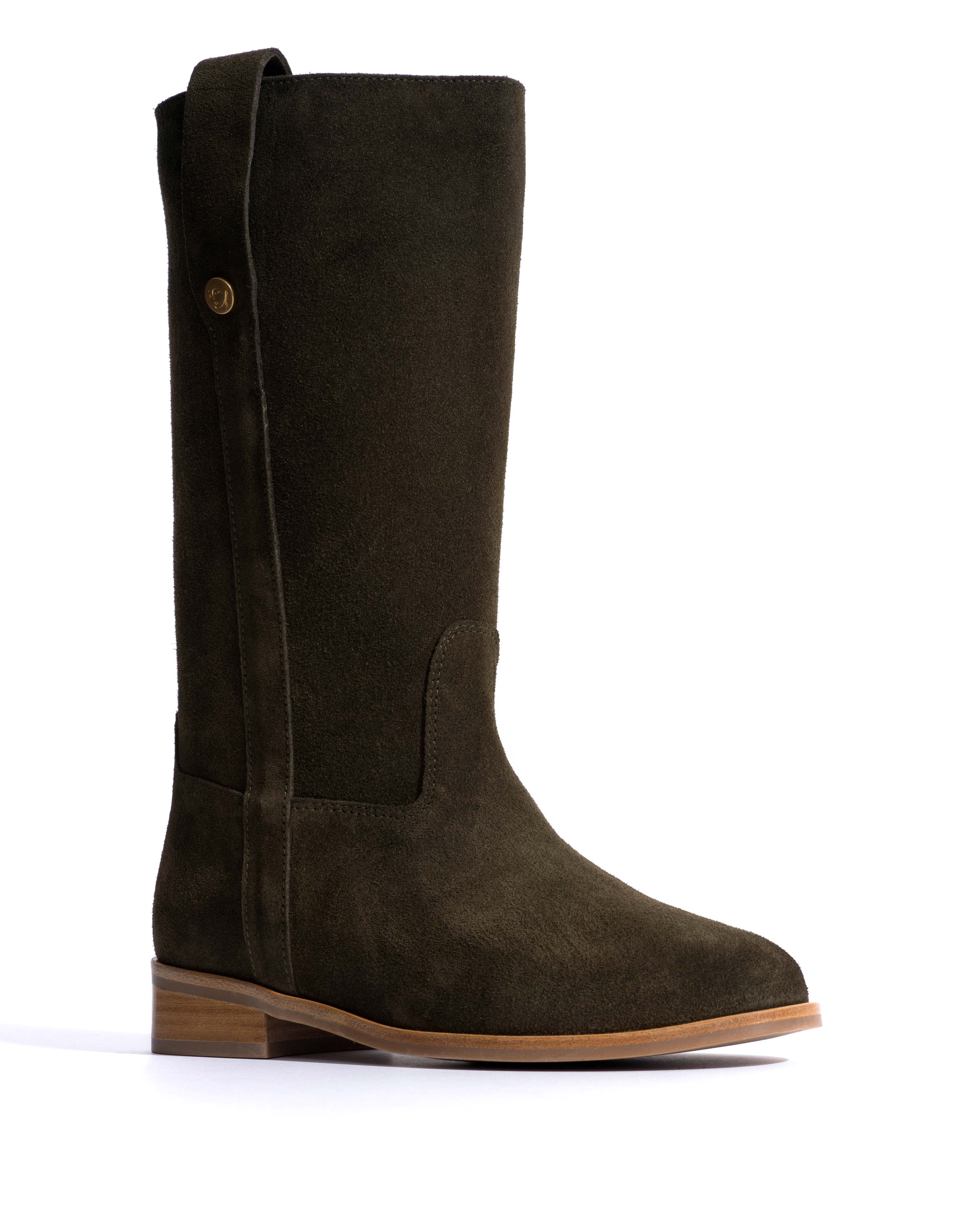Brinesh Calf suede Moss green - Image 2