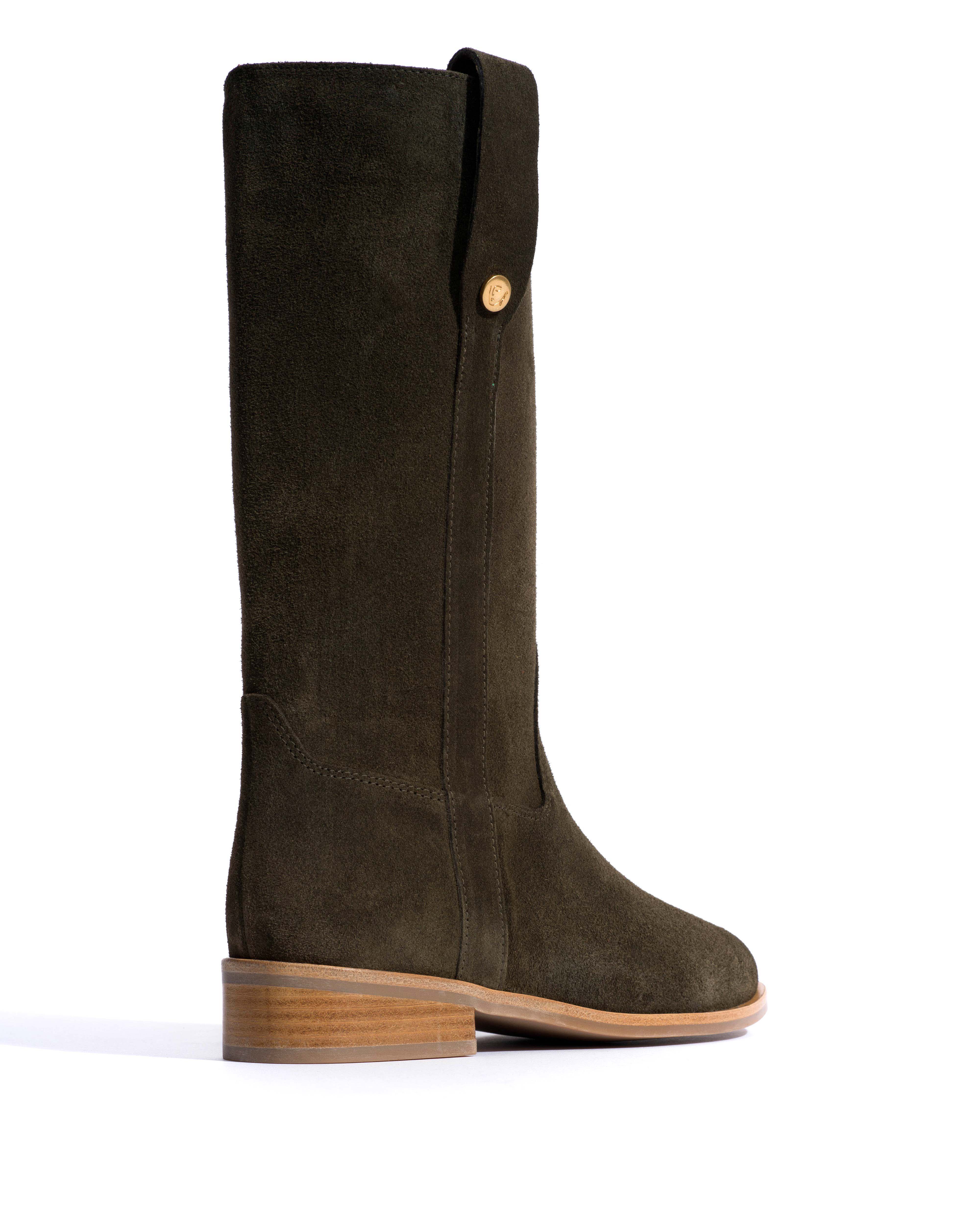 Brinesh Calf suede Moss green - Image 3