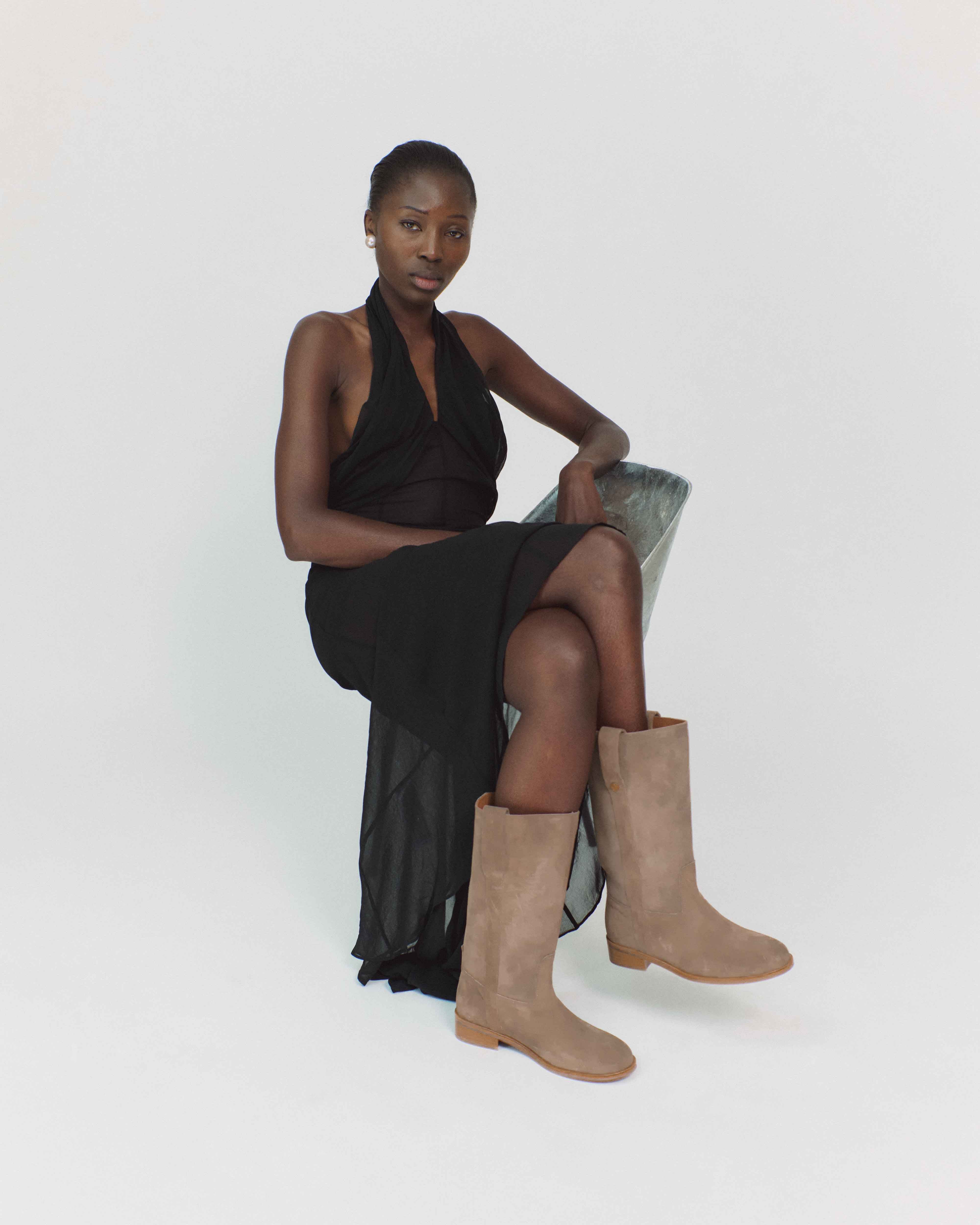 Brinesh Calf suede Mushroom - Image 3