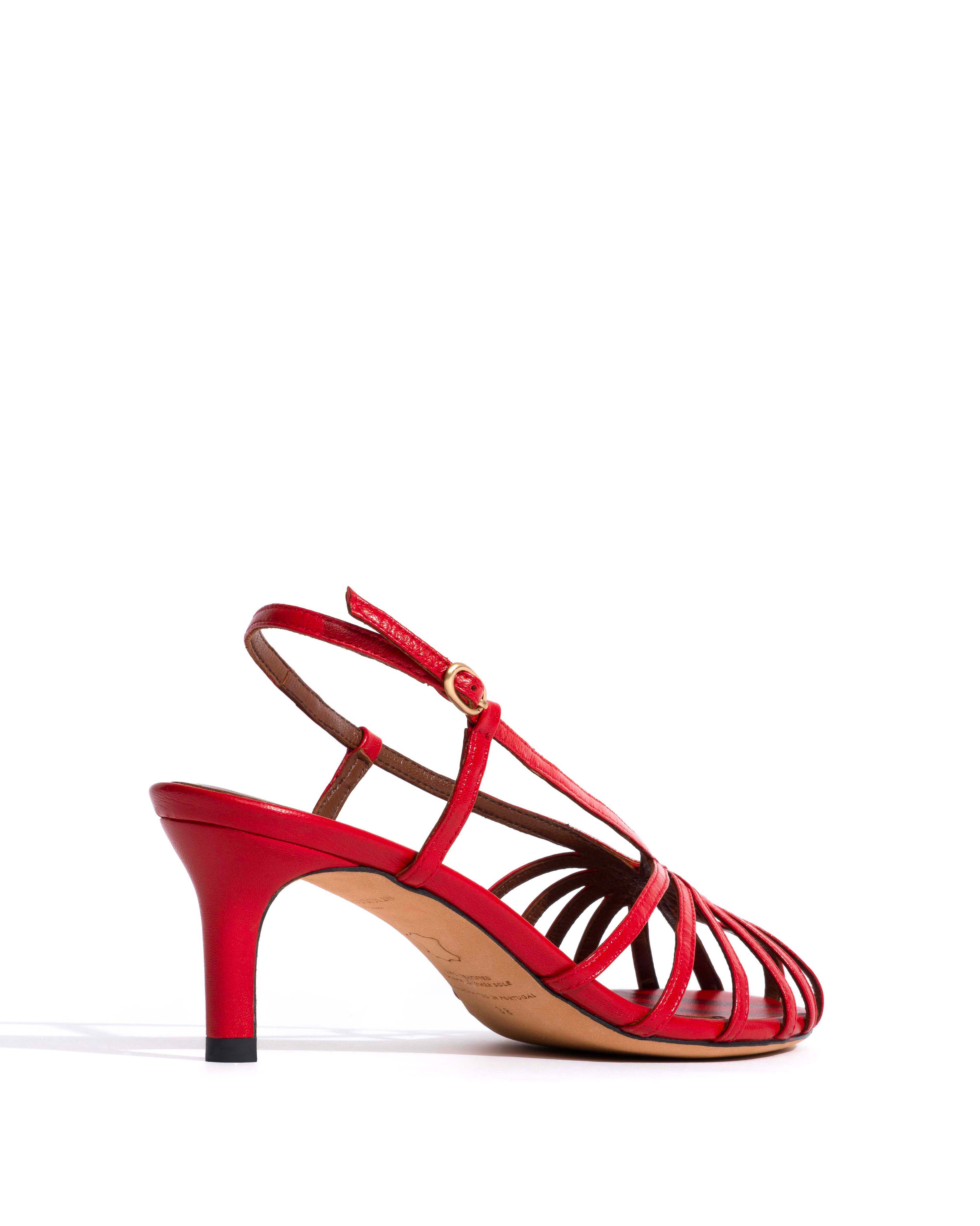Candace 55 Shiny lamb Ruby red - Image 3