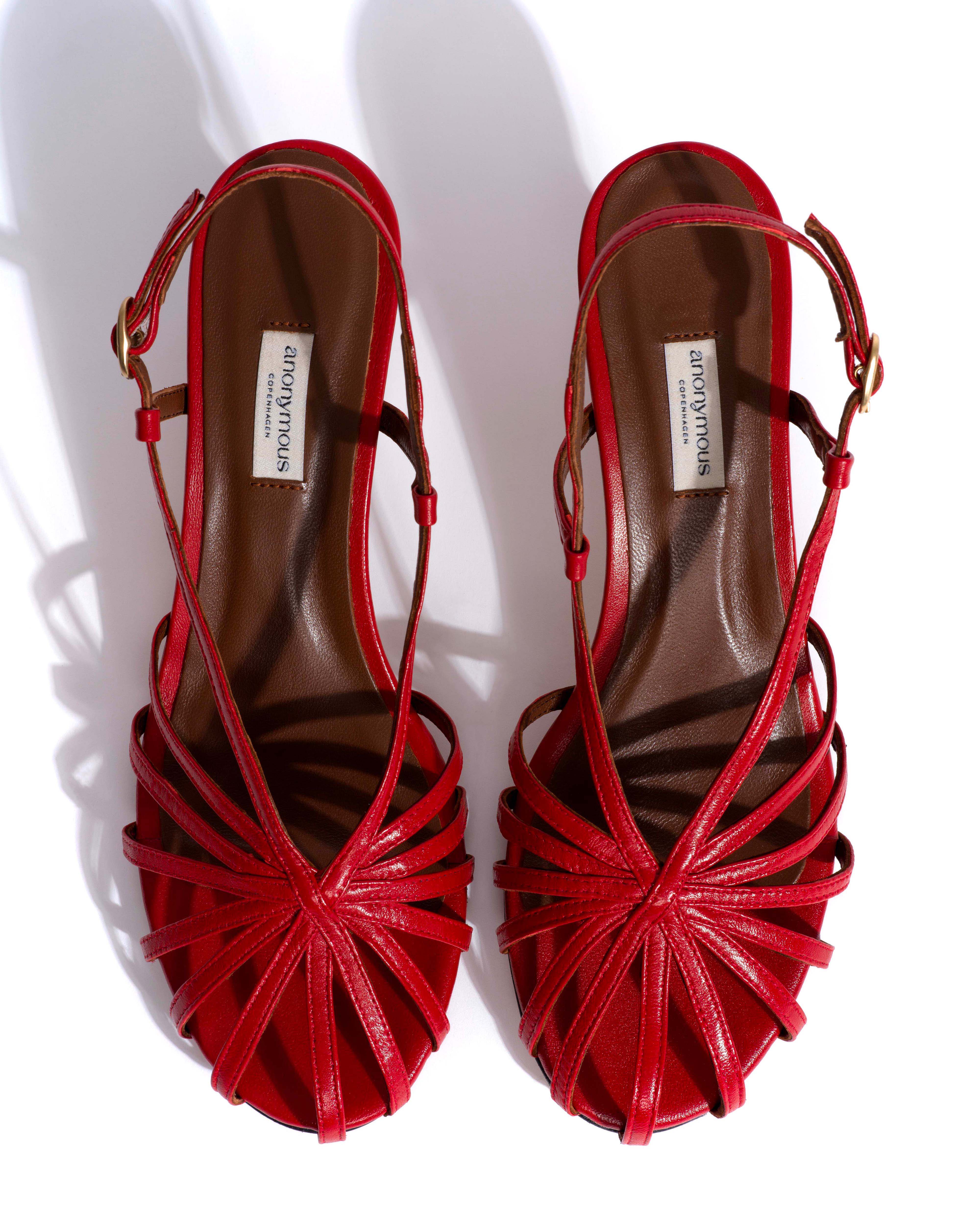 Candace 55 Shiny lamb Ruby red - Image 4