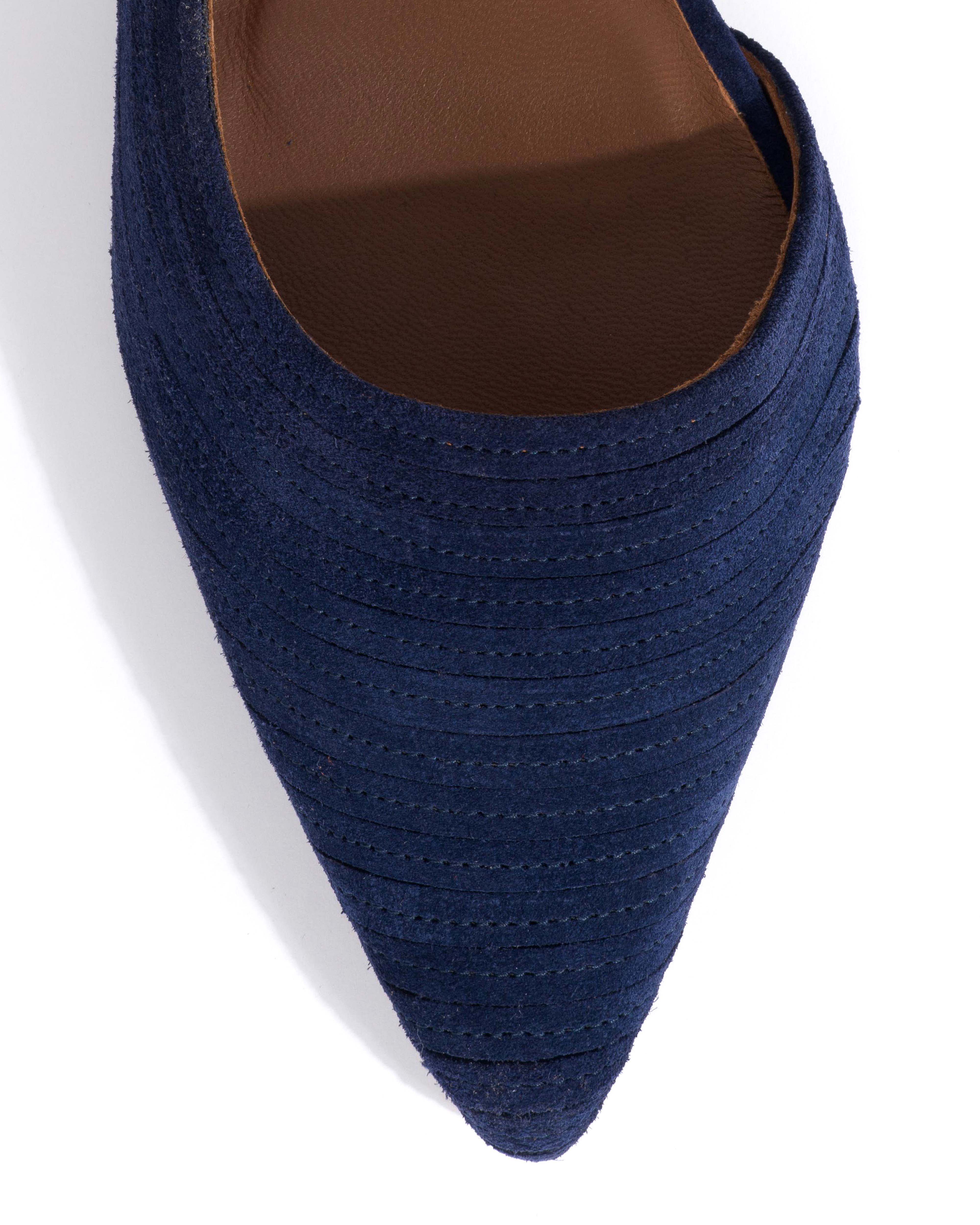 Carla 10 Calf suede Ink blue - Image 5