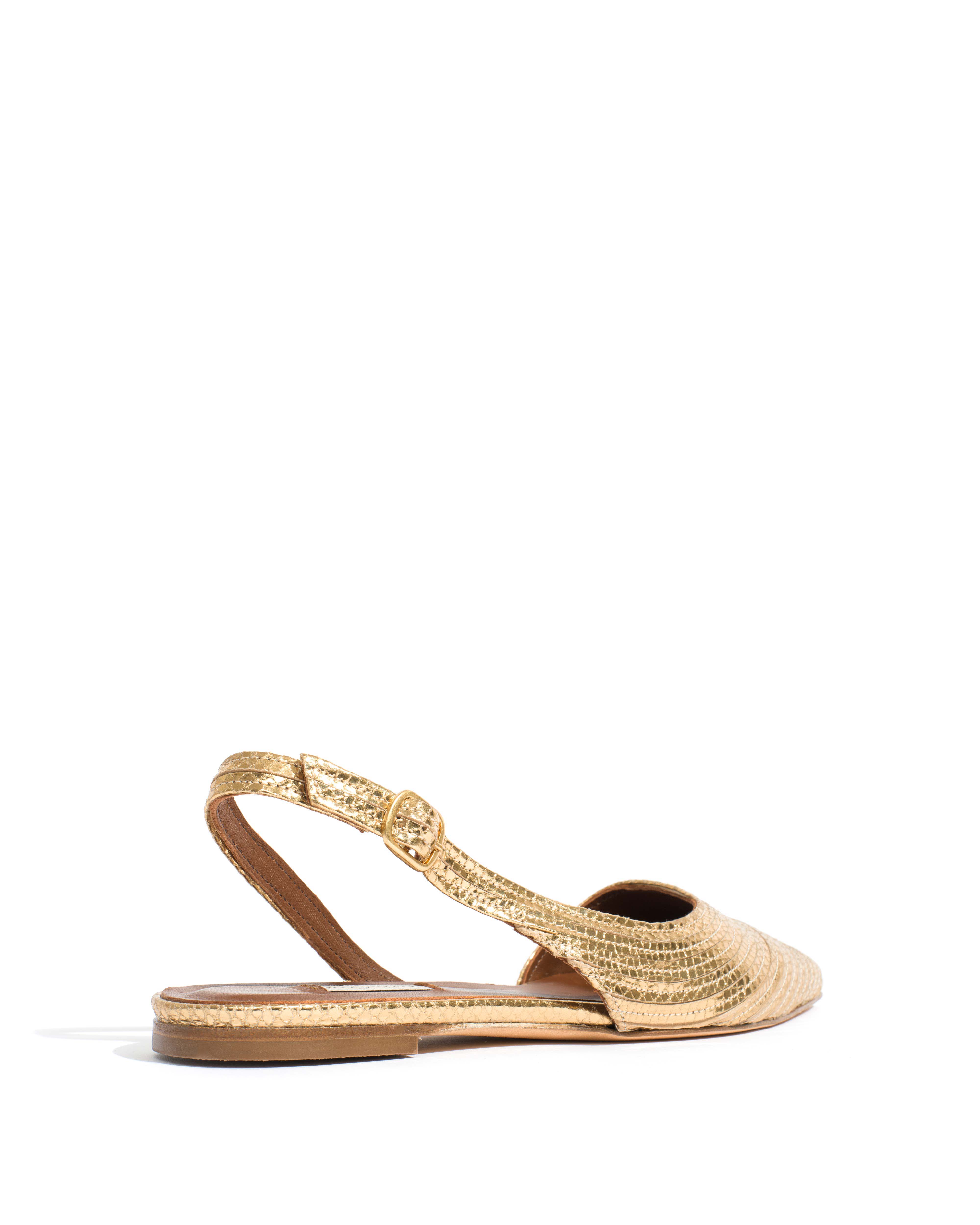 Carla 10 Snake metallic calf Gold - Image 4